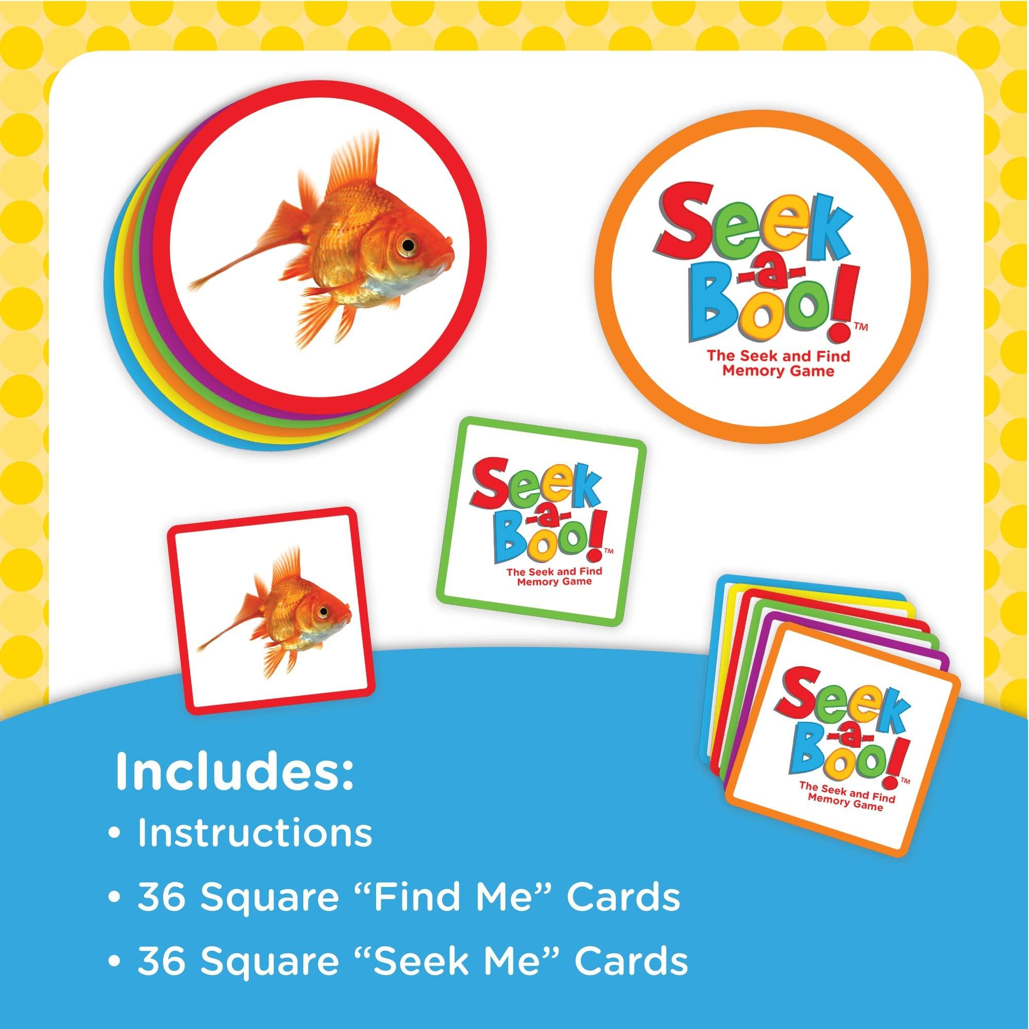 MindWare MindWare Seek-a-Boo Seek and Find Memory Game and Toddler Flash Cards Matching Game