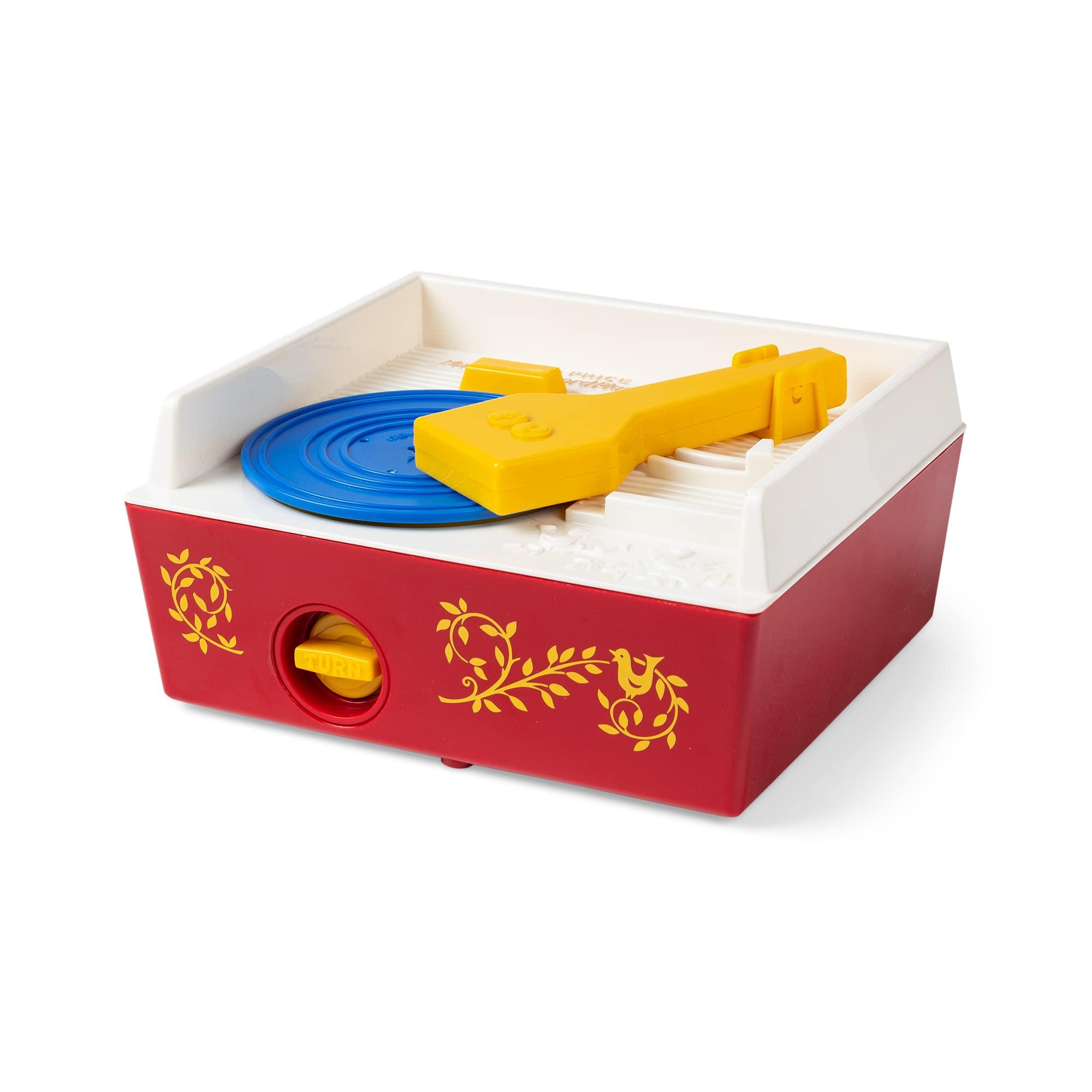 Basic Fun Fisher Price Classics - Record Player - Retro, Tactile Interactive Retro Toy for Kids, Girls, Boys, Toddlers, Baby, Preeschooler, Unisex 18 Months +