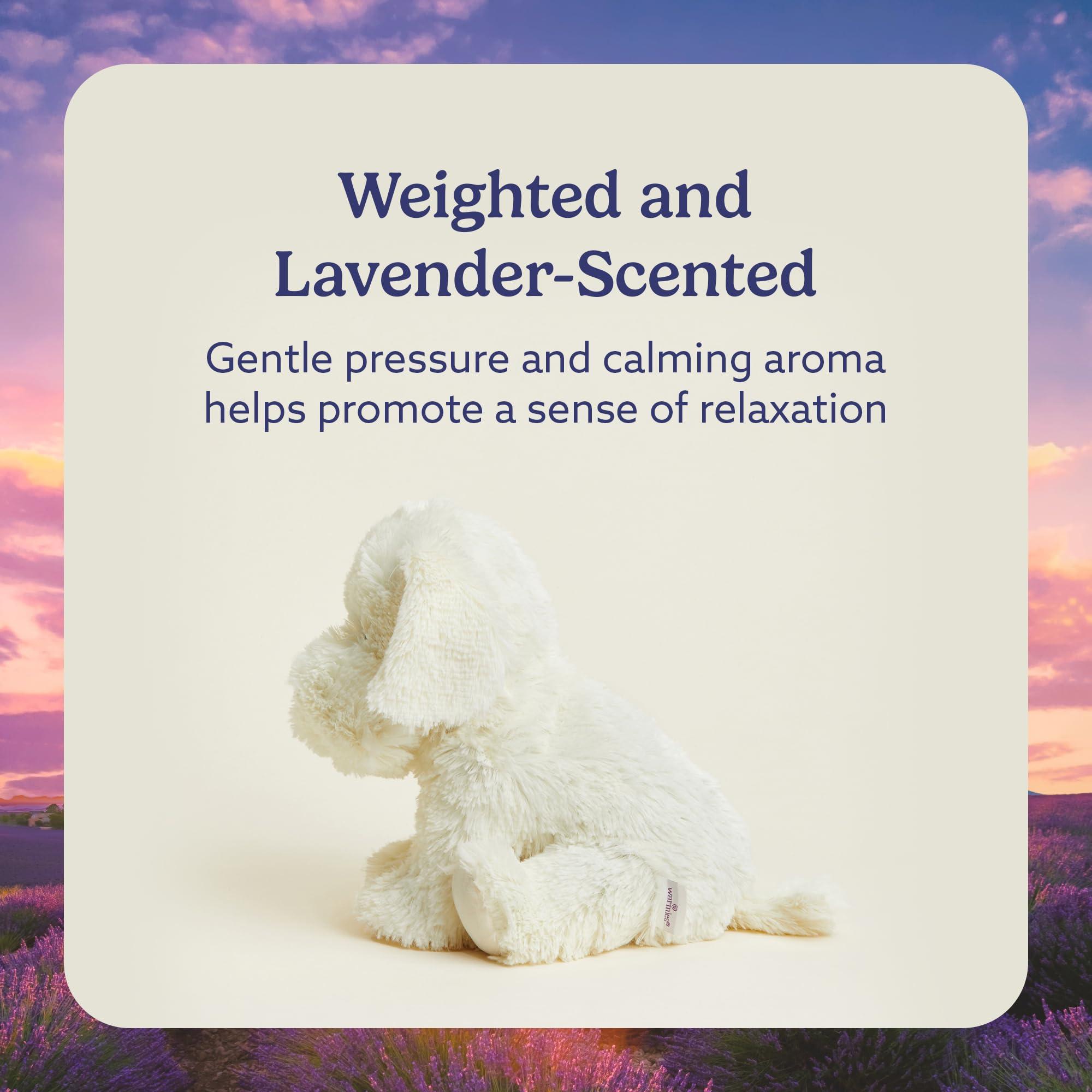 w warmies warmies Yellow Labrador Heatable and Coolable Weighted Pet Stuffed Animal Plush