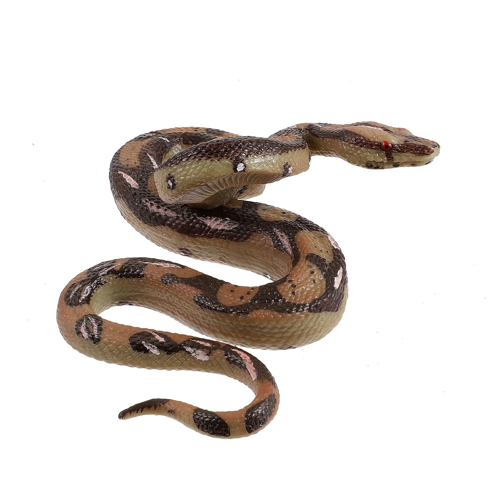 VALICLUD Realistic Rubber Snakes Fake Snake Pranks Scary Snake Toys for Garden Props Trick Halloween Decoration