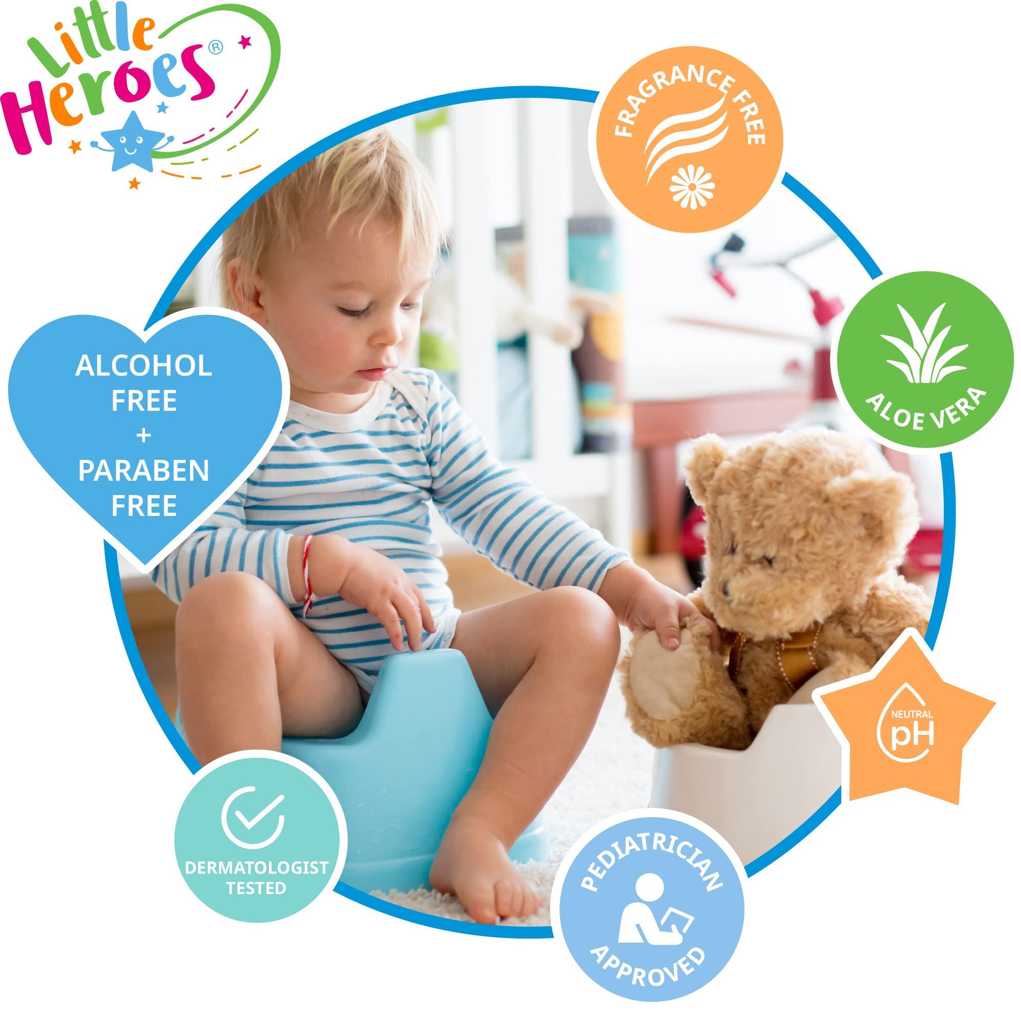 Little Heroes Little Heroes Baby Wipes, Toilet Training Wet Wipes for Sensitive Skin, Fragfrance Free (16 packs x 40 wipes totaling 640 wipes)