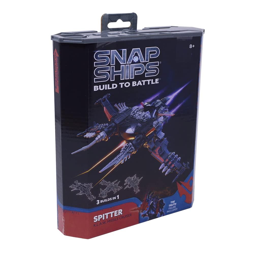 SNAP SHIPS Snap Ships Komplex Spitter K.L.A.W Missile Cruiser - Build to Battle - 3 Different Builds - Ages 8+