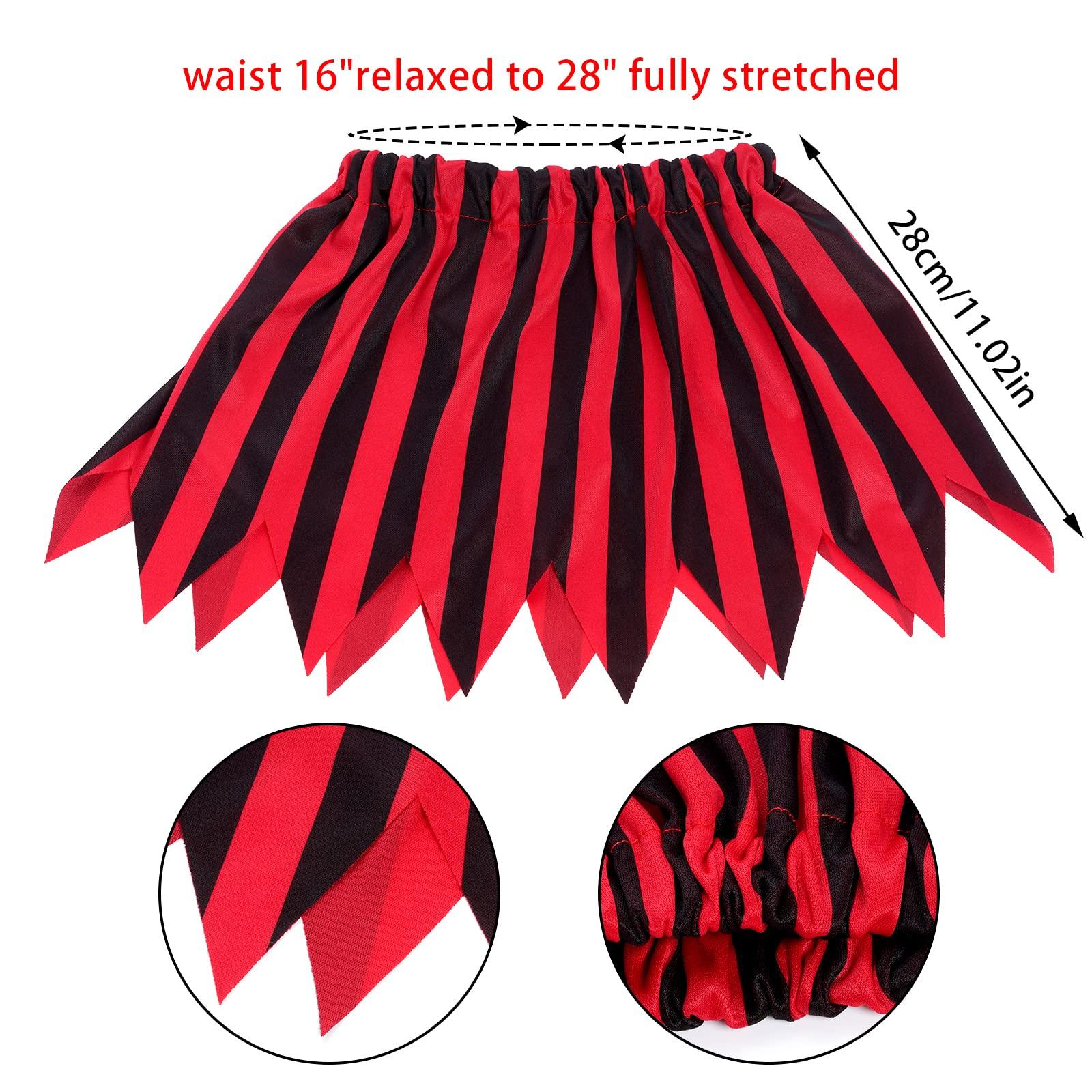 Dxhycc Dxhycc 5 Pieces Pirate Costume Accessories Pirate Skull Headband Pirate Eye Patch Sash Captain Hook Skirt for Halloween, Dress Up Parties