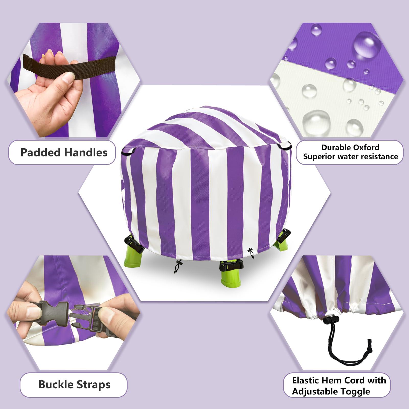 Aacabo Aacabo Kids Water Table Cover Little Tikes Spiralin\' Seas Waterpark Play Table cover Sand Water Table Cover Outdoor Toys Cover 34X34X18 inch-(Cover only)-Purple