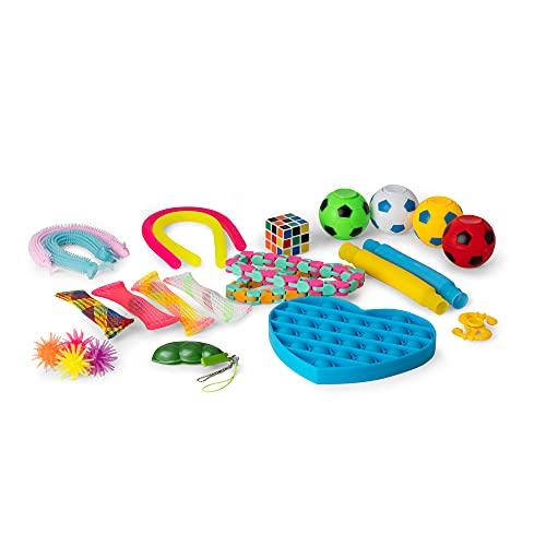 HGL HGL SV21083 Fidget Box, for Ages 3+, 24 Pieces, Assorted Designs and Colours