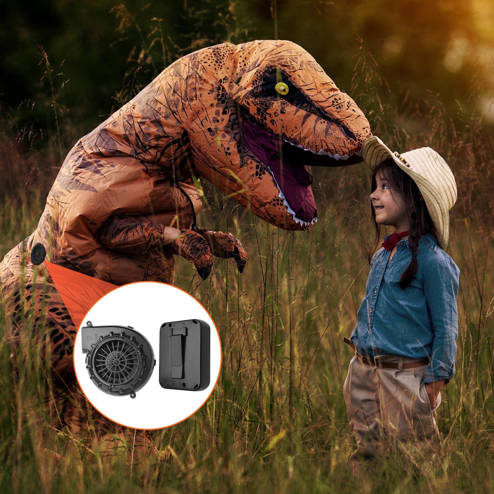 Bzeumk Inflatable Costume Fan Replacement, Dinosaur Pump Mini Blower Fan for Inflatable Costume Blow Up