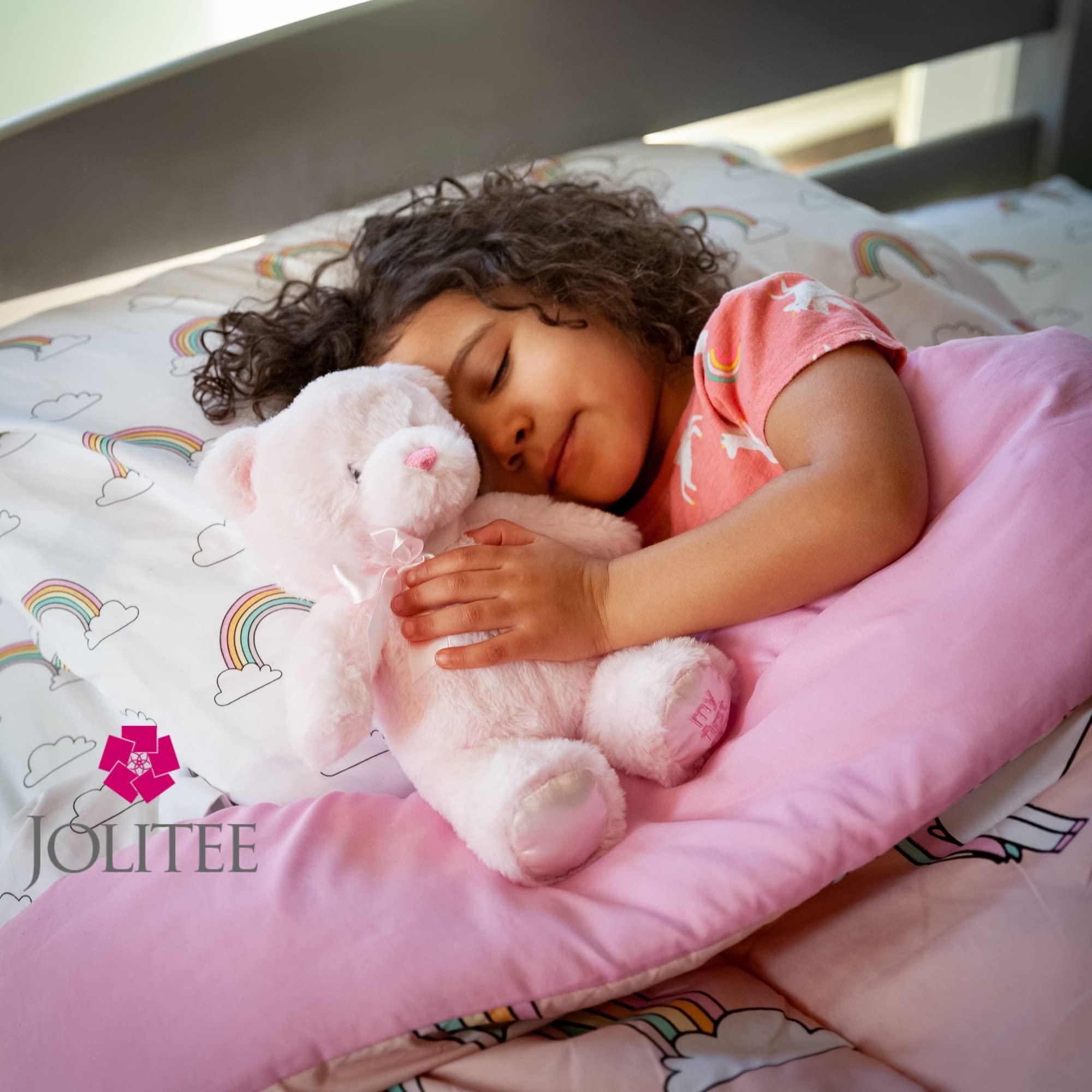 Jolitee Jolitee My First Bear Stuffed Animal - Pink Teddy Bear for Baby for Newborn, 10\"
