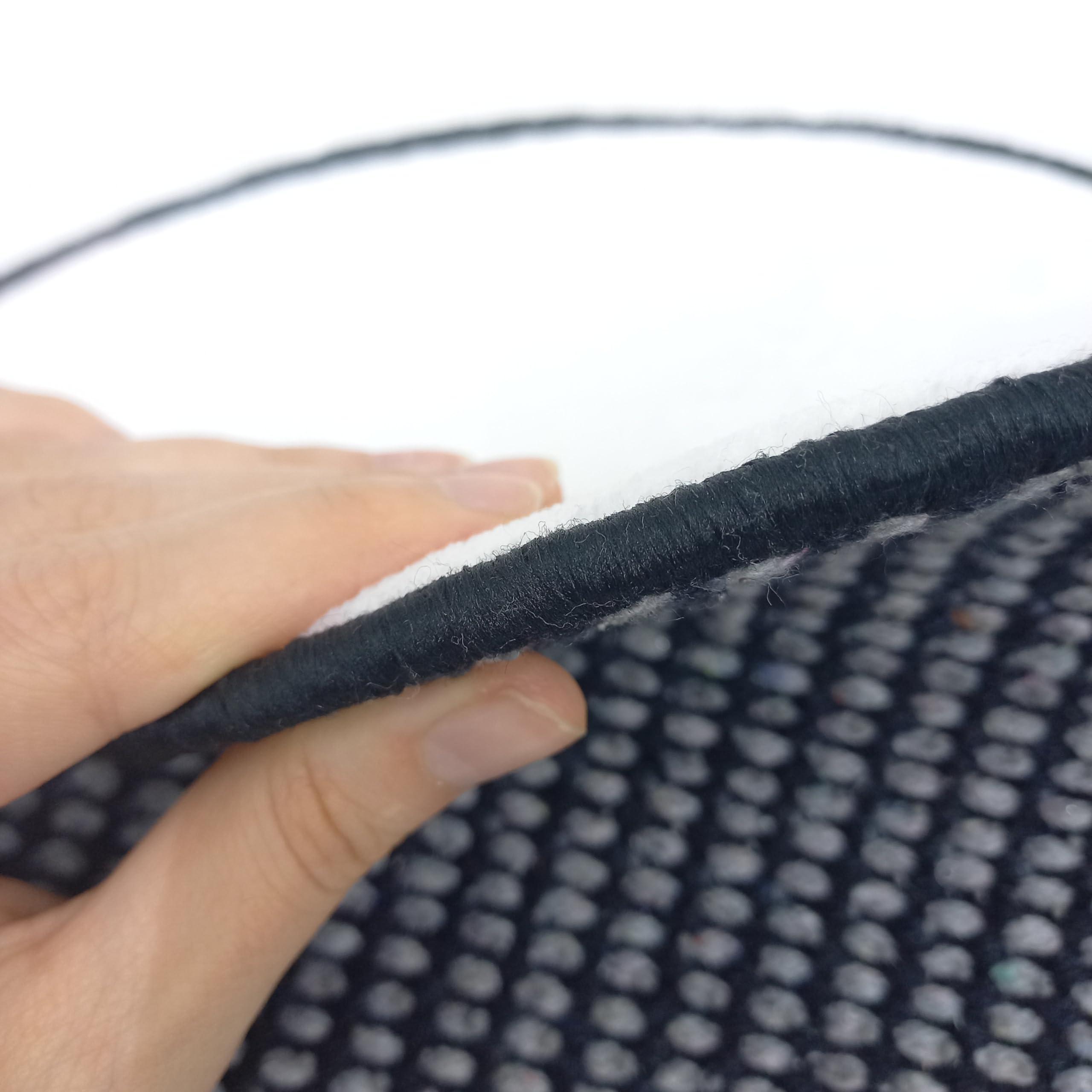 Rugendary Rugendary Airplane Nursery Rug Yellow Helicopter Pattern Play Mat Rug for Boys & Girls Nonslip Washable Cartoon Ultra Soft Carpet for Baby Bath & Kids Room (Round 2 ft.)