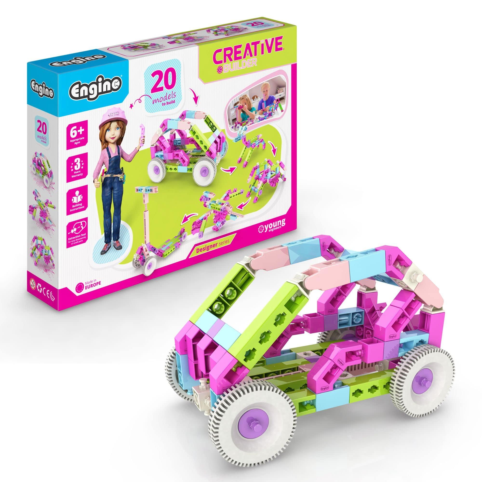 Engino Engino- STEM Girls Building Toys, 20 Model Set, Educational Toys for Ages 6+, Construction Toys, Gifts for Girls, STEM Kits