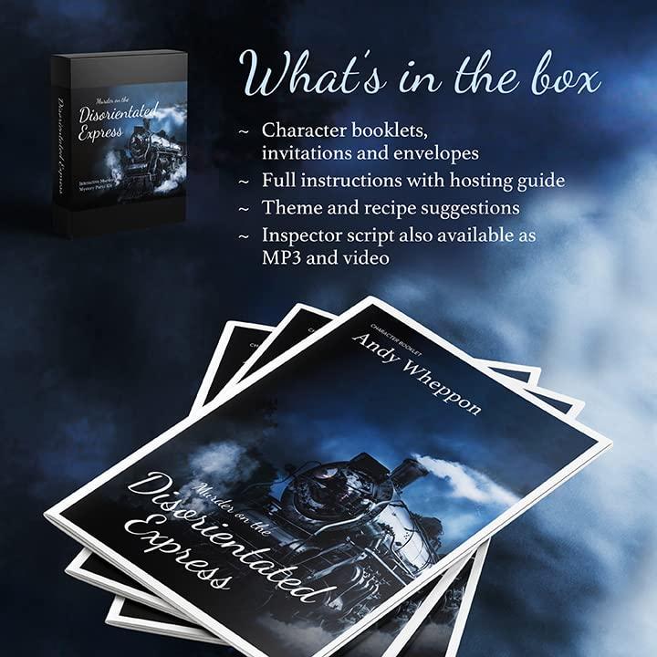 Crime Time: For the detective in you Murder on The Disorientated Express - A Murder Mystery Game for 16 Players
