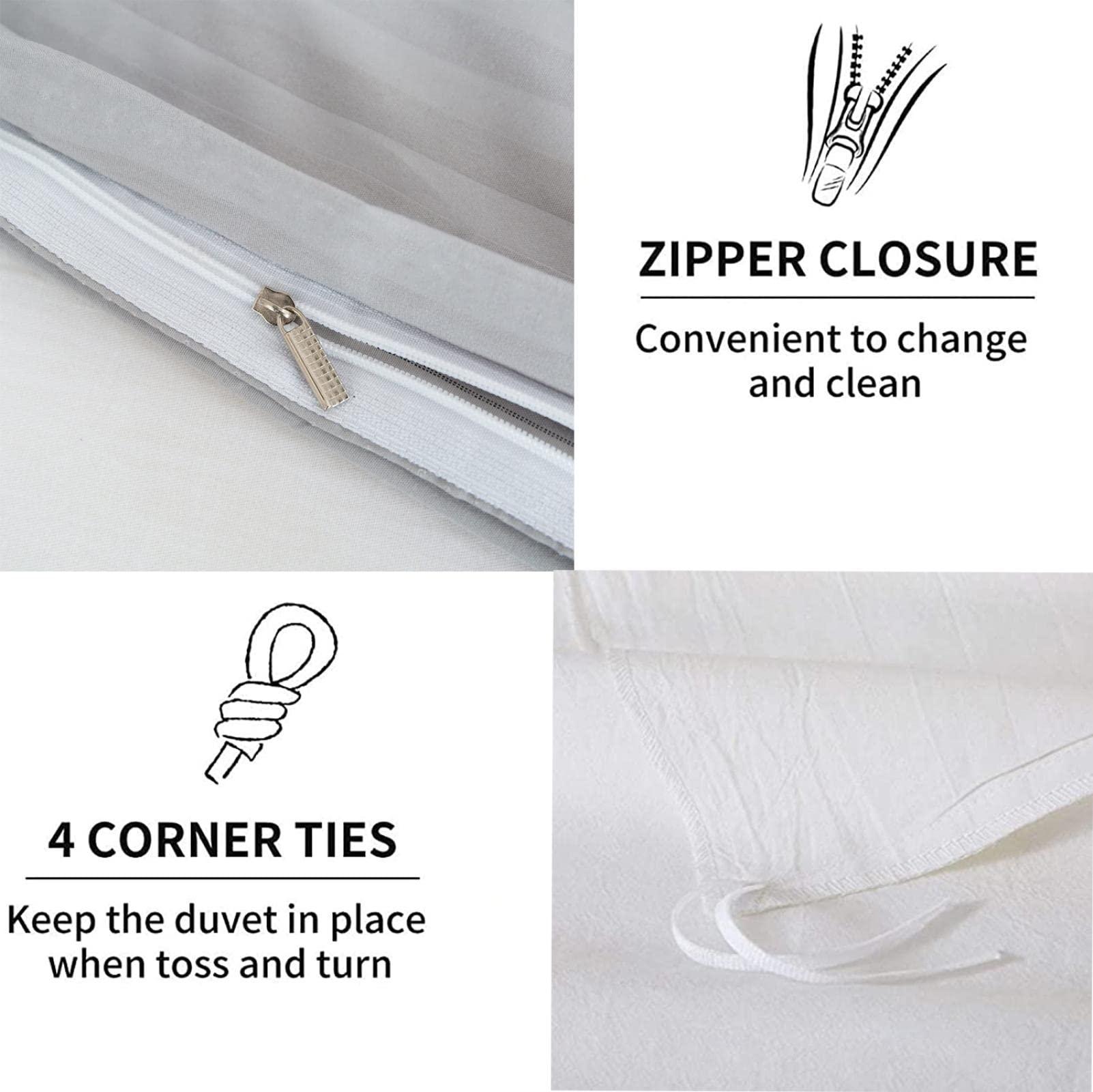 UEUEAE UEUEAE White Koala Kids and Baby Bedding Set, Koala Bears and Eucalyptus Soft Cotton Nursery Duvet Cover and Pillow Case Toddler Bedding 245x210cm(96"x83")