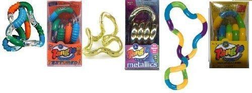 TANGLE Set of 3 Assorted Tangle Jr. Fidget Toys - Original, Metallic and Textured