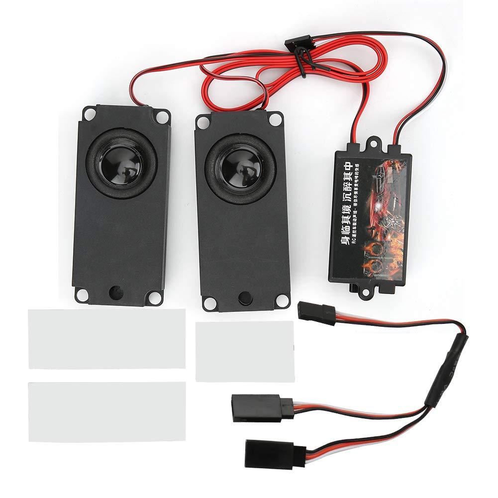 Naroote Car Driving Simulator, Rc Sound Kit, Engine Sound Simulator Volume Adjustable Simulator System RC Engine Sound Unit Kit Memory Chip for 94123 1/10 Scale RC Car Model
