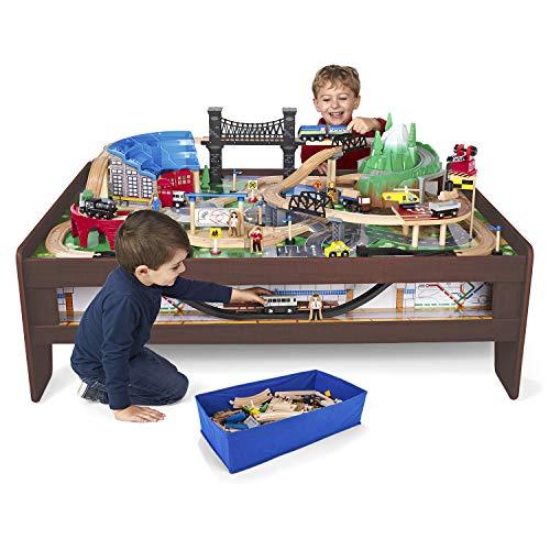 Imaginarium Imaginarium Metro Line Train Table, for Ages 3-7, 100 Piece Set