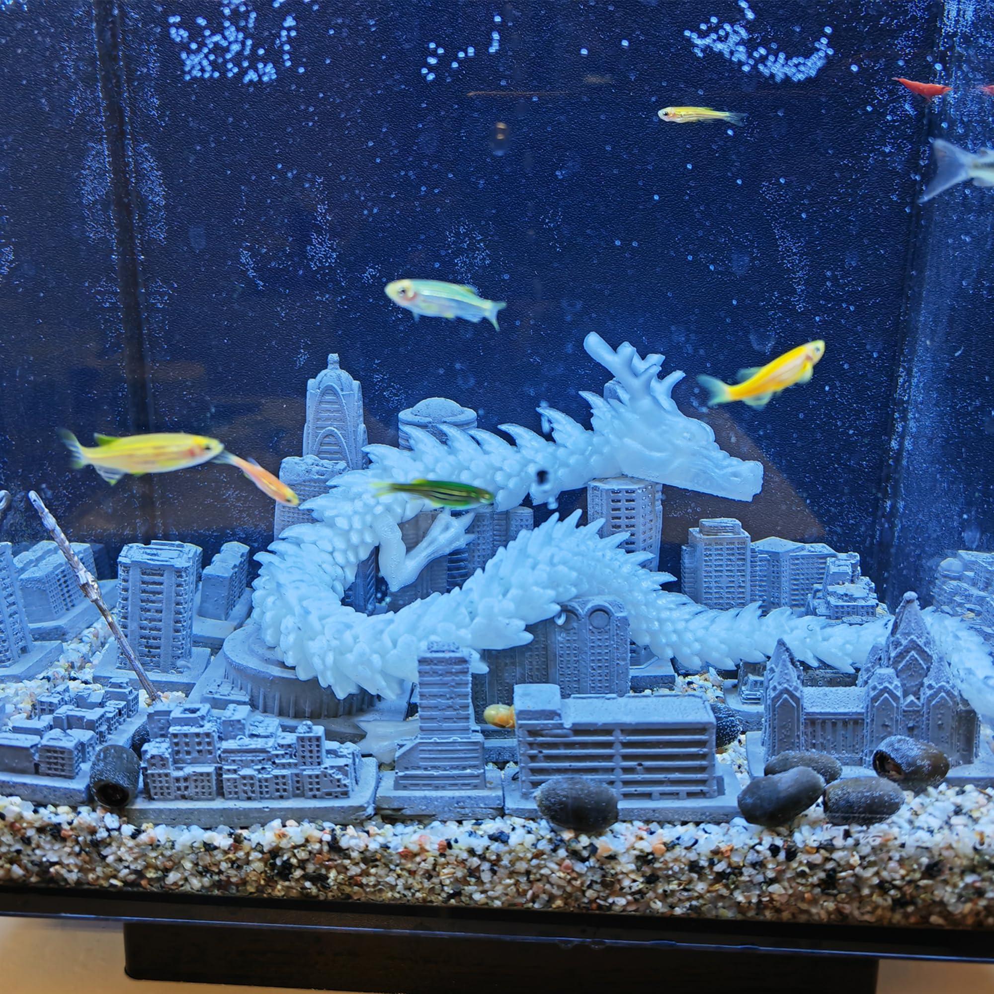 Whattiho Whattiho 3D Printed Dragon, Articulated Dragon Fidget Toy Posable Flexible Dragon Toys for Car Decoration and Ornament Figures