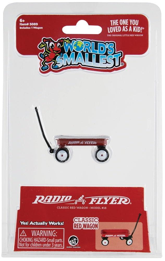 Worlds Smallest World\'s Smallest Radio Flyer Classic Red Wagon
