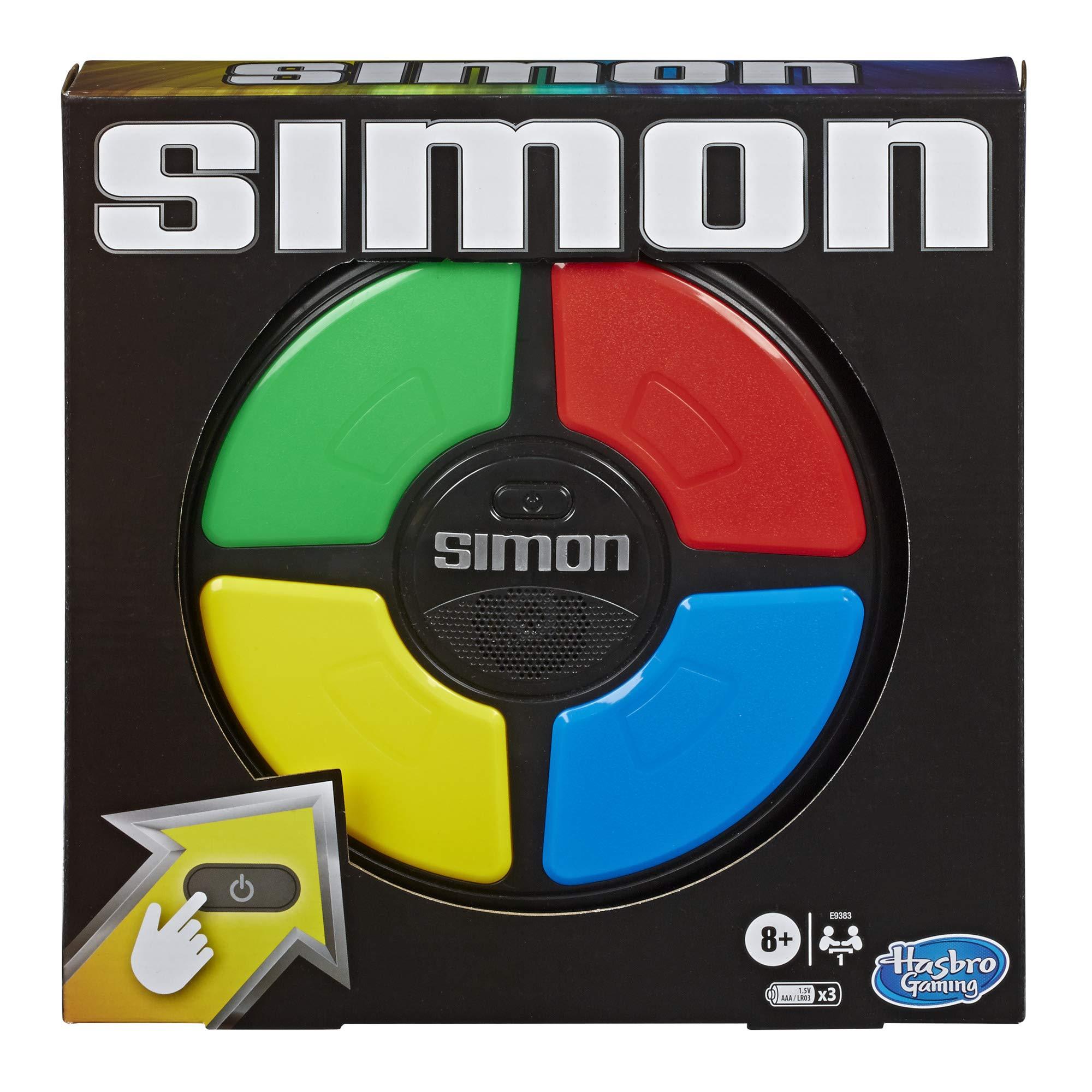 Hasbro Gaming Hasbro Gaming Simon Handheld Electronic Memory Game with Lights and Sounds for Kids Ages 8 and Up