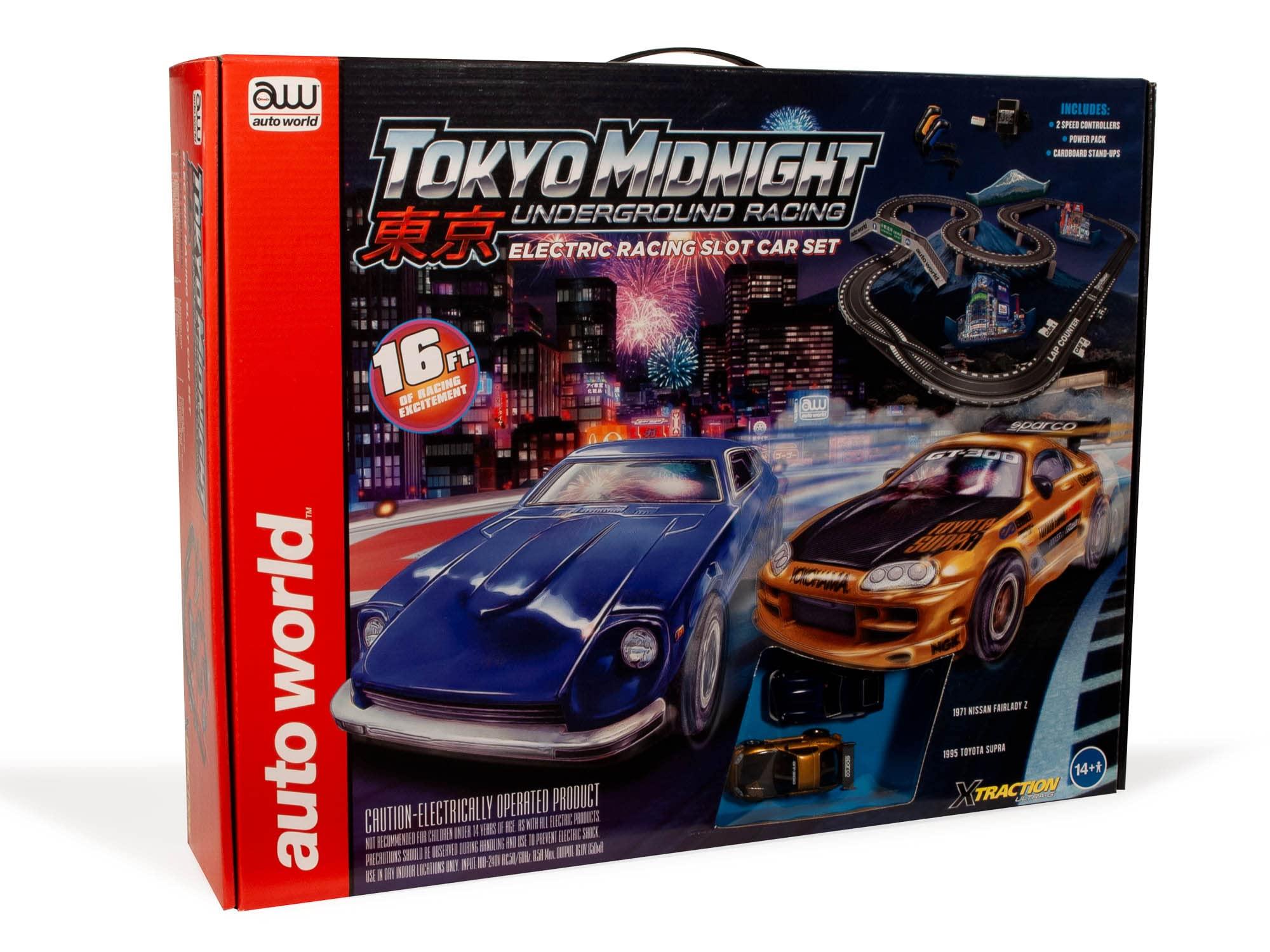 AW Auto World Auto World Tokyo Midnight Underground 16\' Racing Slot Race Set