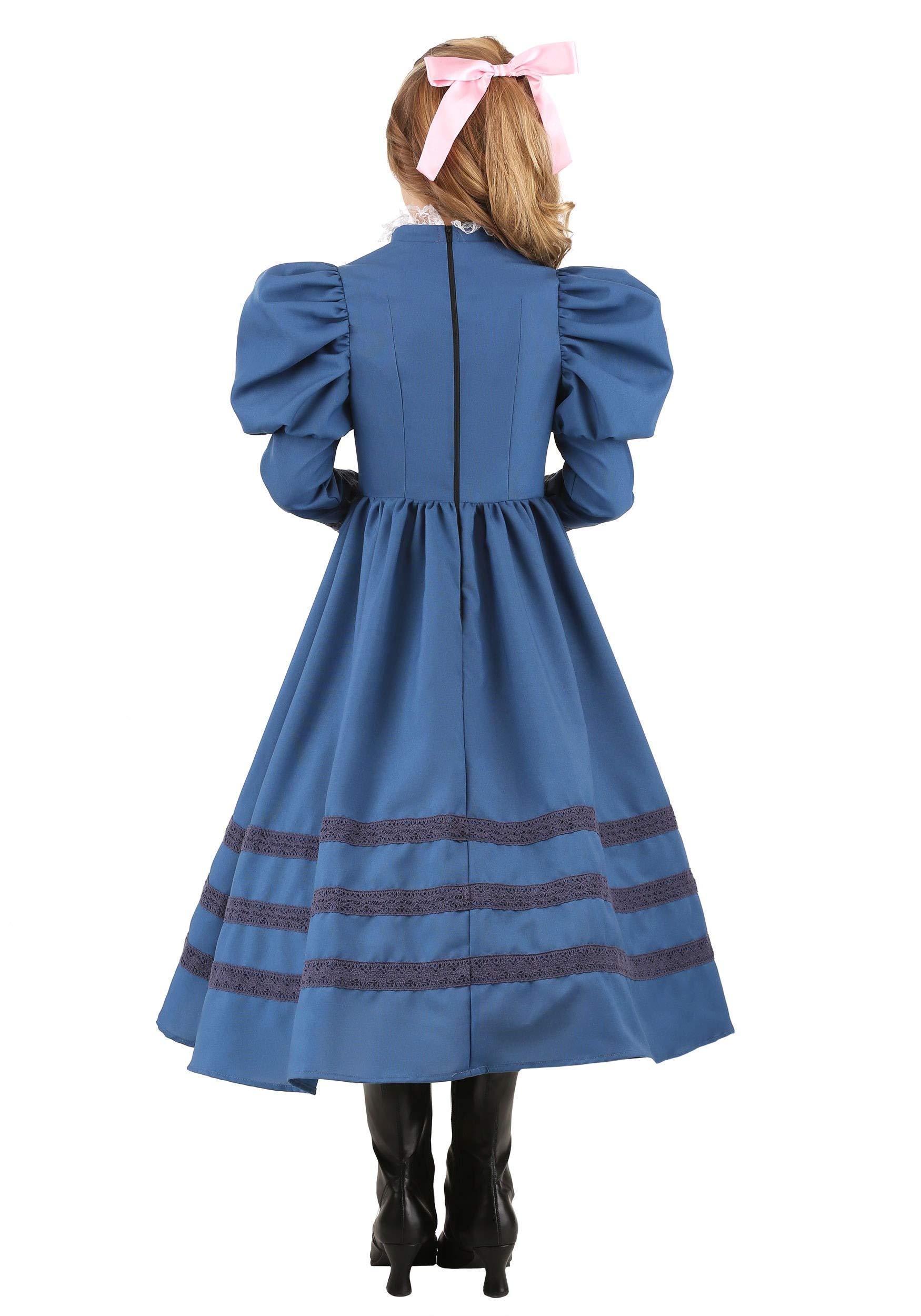 Fun Costumes Fun Costumes Girl\'s Helen Keller Halloween Costume, Blue Helen Keller Dress, Historical Figure Dress Up Outfit Large