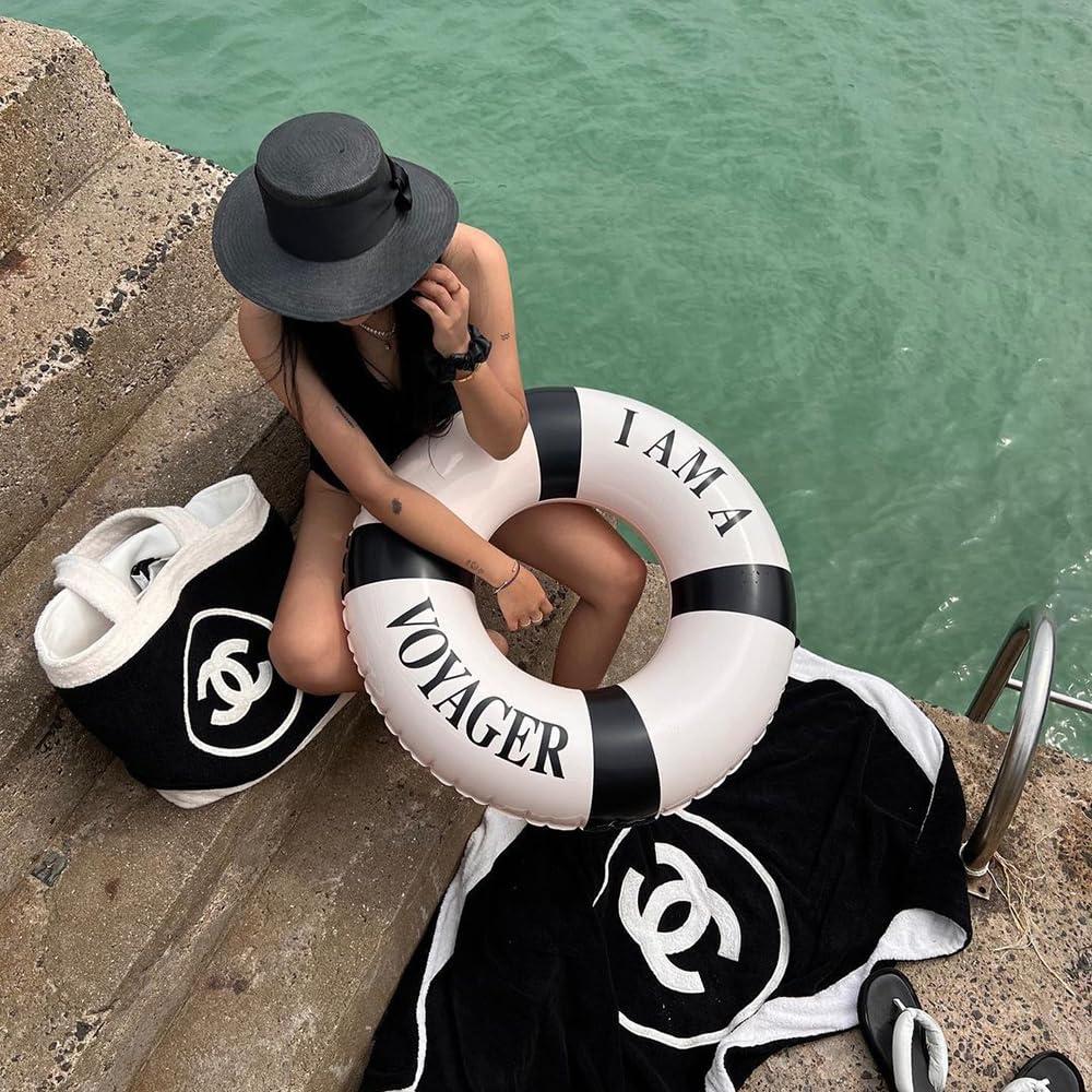 YYNLIN YYNLIN Pool Ring Black and White, 60#