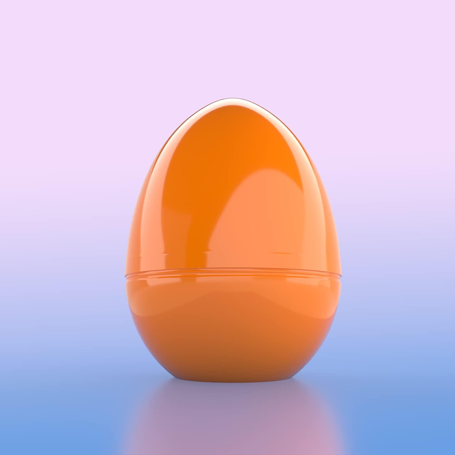 The Dreidel Company The Dreidel Company Jumbo Fillable Easter Eggs Colorful Bright Plastic Easter Eggs, Perfect for Easter Egg Hunt, Surprise Egg, Easter Hunt, Assorted Colors, 6" Giant Fillable Eggs (12-Pack)