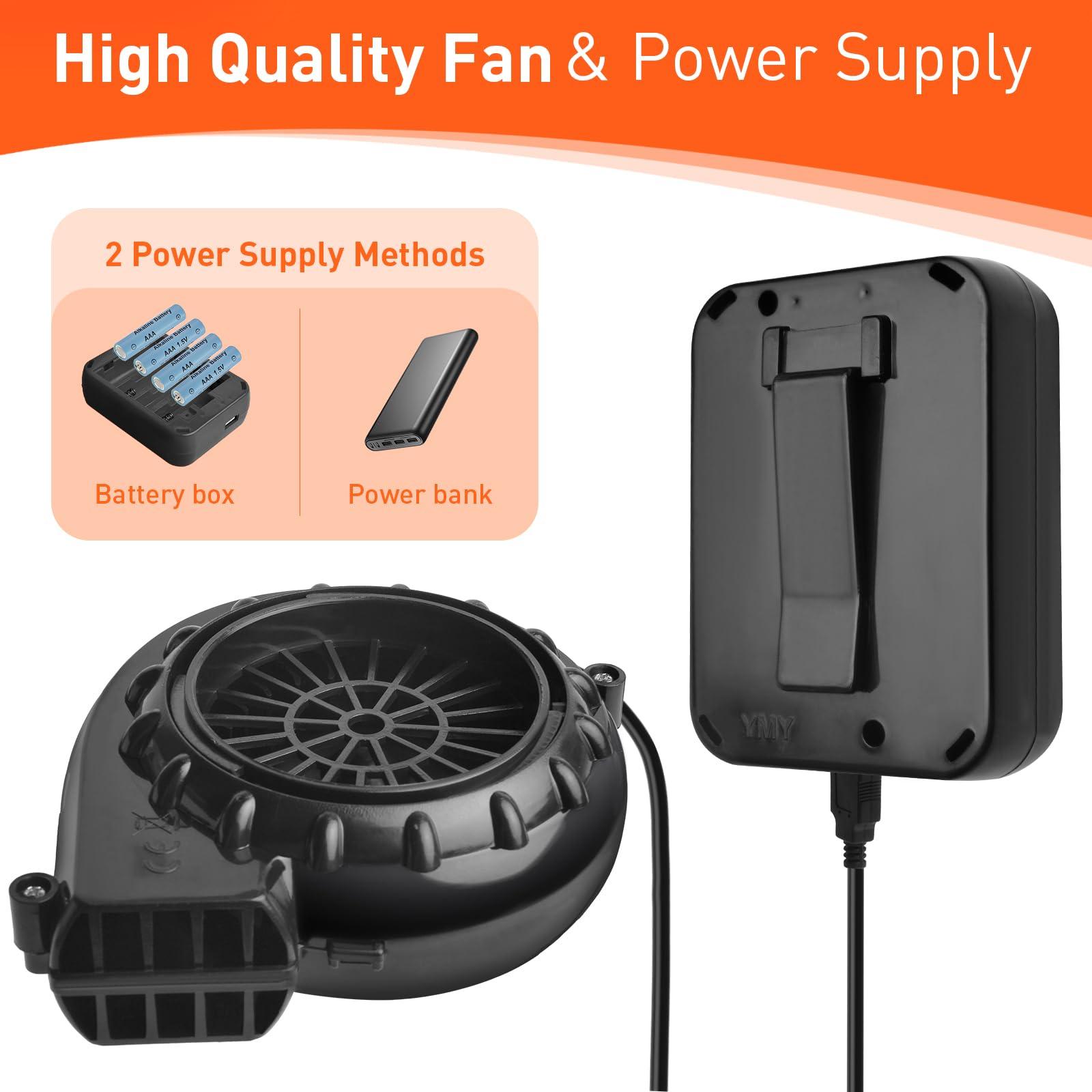 Bzeumk Inflatable Costume Fan Replacement, Dinosaur Pump Mini Blower Fan for Inflatable Costume Blow Up