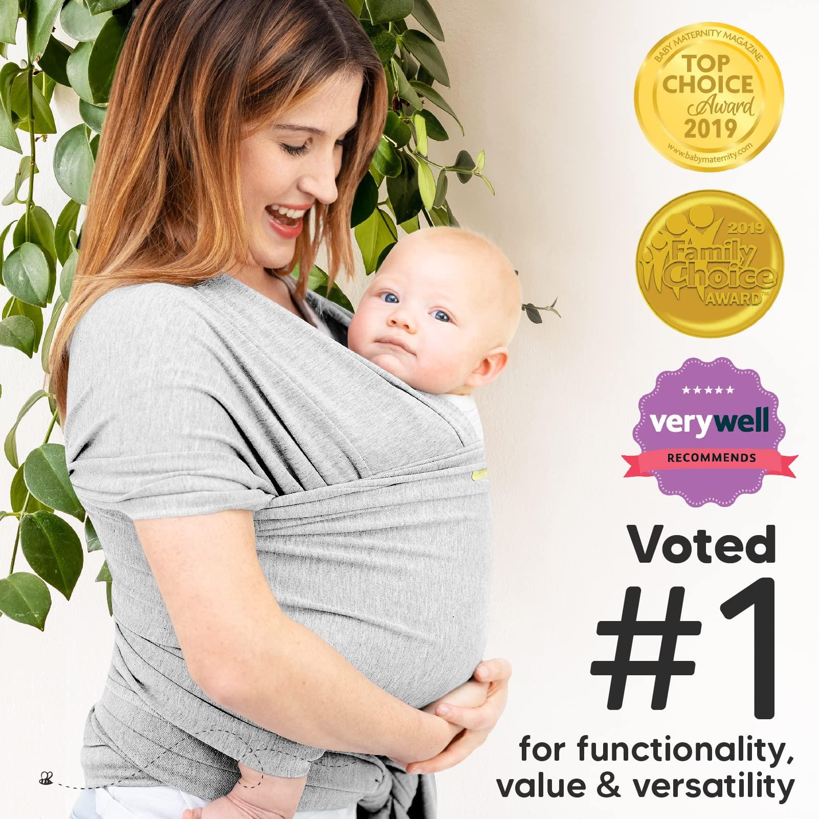 KeaBabies KeaBabies Baby Wrap Carrier and Diaper Bag Backpack - All in 1 Original Breathable Baby Sling, Lightweight,Hands Free Baby Carrier Sling - Waterproof Multi Function Baby Travel Bag - Baby Carrier Wrap