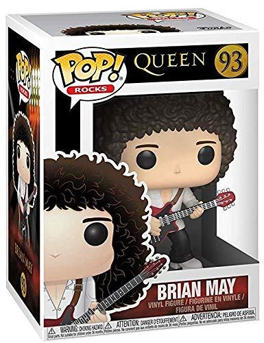 POP POP Queen - Brian May Funko Pop! Vinyl Figure (Bundled with Compatible Pop Box Protector Case) Multicolored 3.75 inches