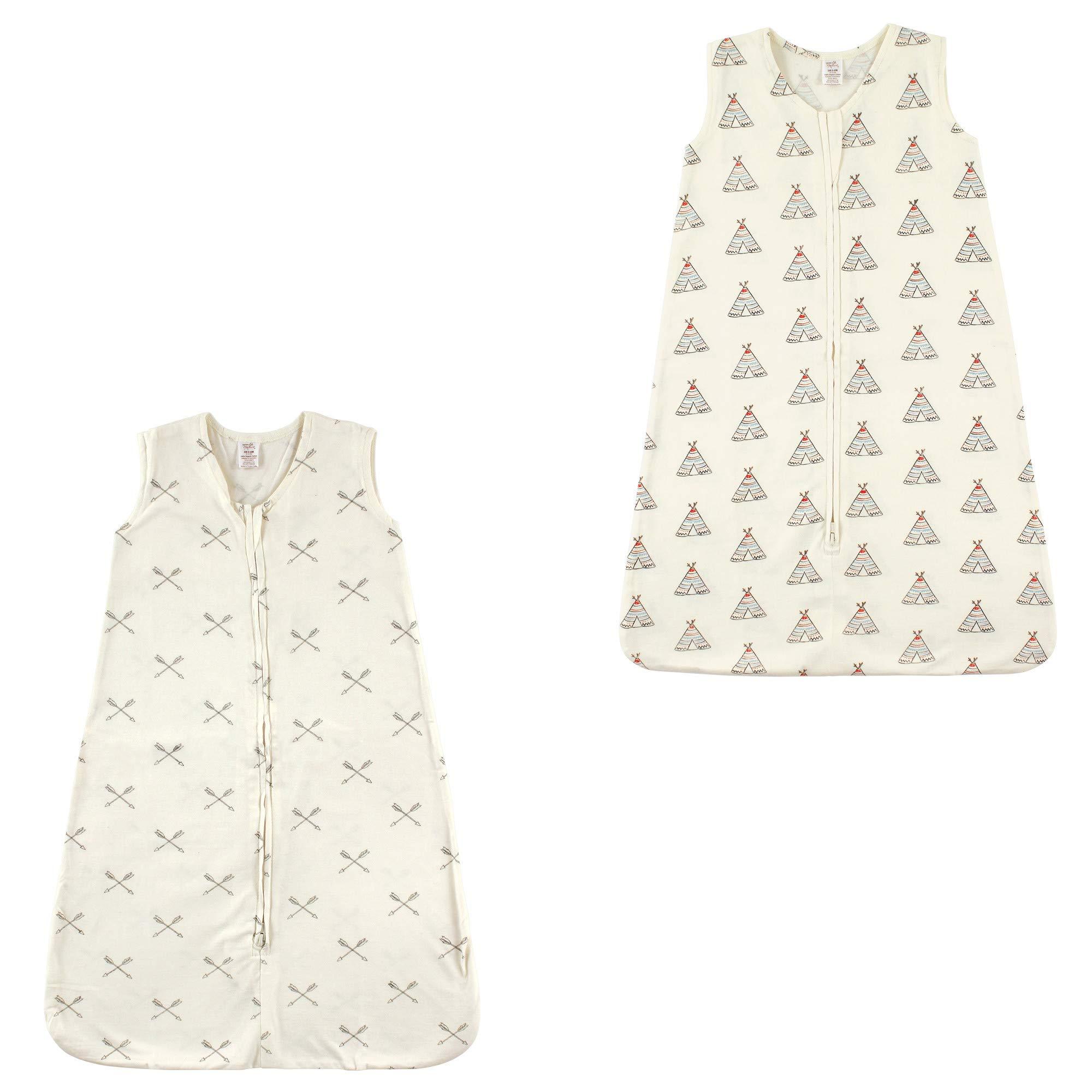 Touched by Nature Touched by Nature Baby Organic Cotton Sleeveless Wearable Sleeping Bag, Sack, Blanket, Teepee And Arrows 2-Pack, 18-24 Months