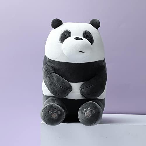 MINISO 11 We Bare Bears Stuffed Animals Ultrasoft Panda Plush Toy Kawaii Throw Pillow for Kids Hugging Doll for Girls Boys