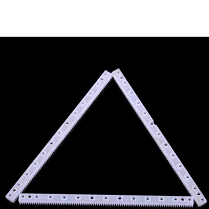 Generic 20pcs Long Strip Rack Gears 0.5 Modulus Plastic Gear Plastic Connecting Rod Toy Parts Pinion Transmission Set Drive