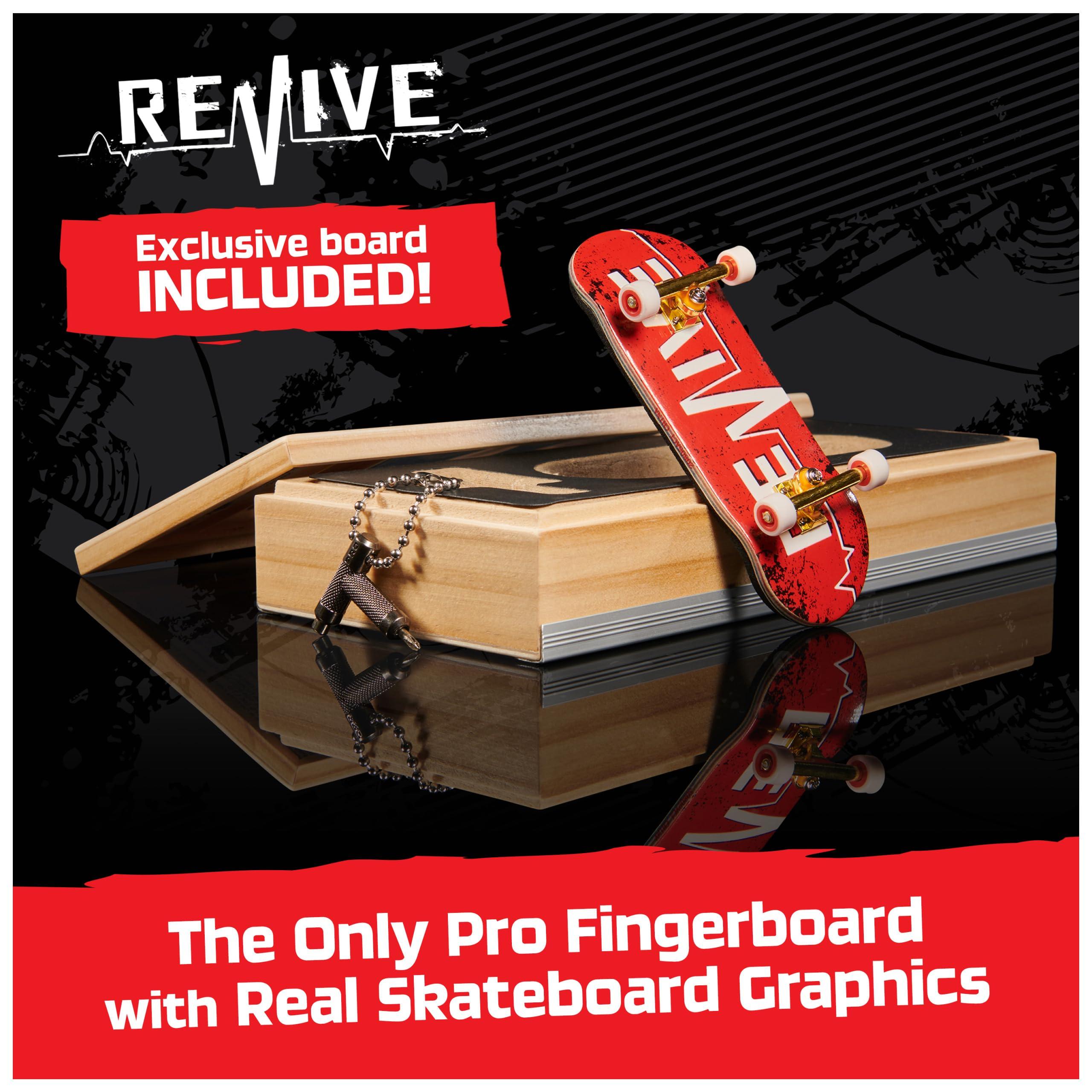 TECH DECK TECH DECK, Revive Pro Series Finger Board with Storage Display, Built for Pros; Authentic Mini Skateboards, Kids Toys for Ages 6 and up