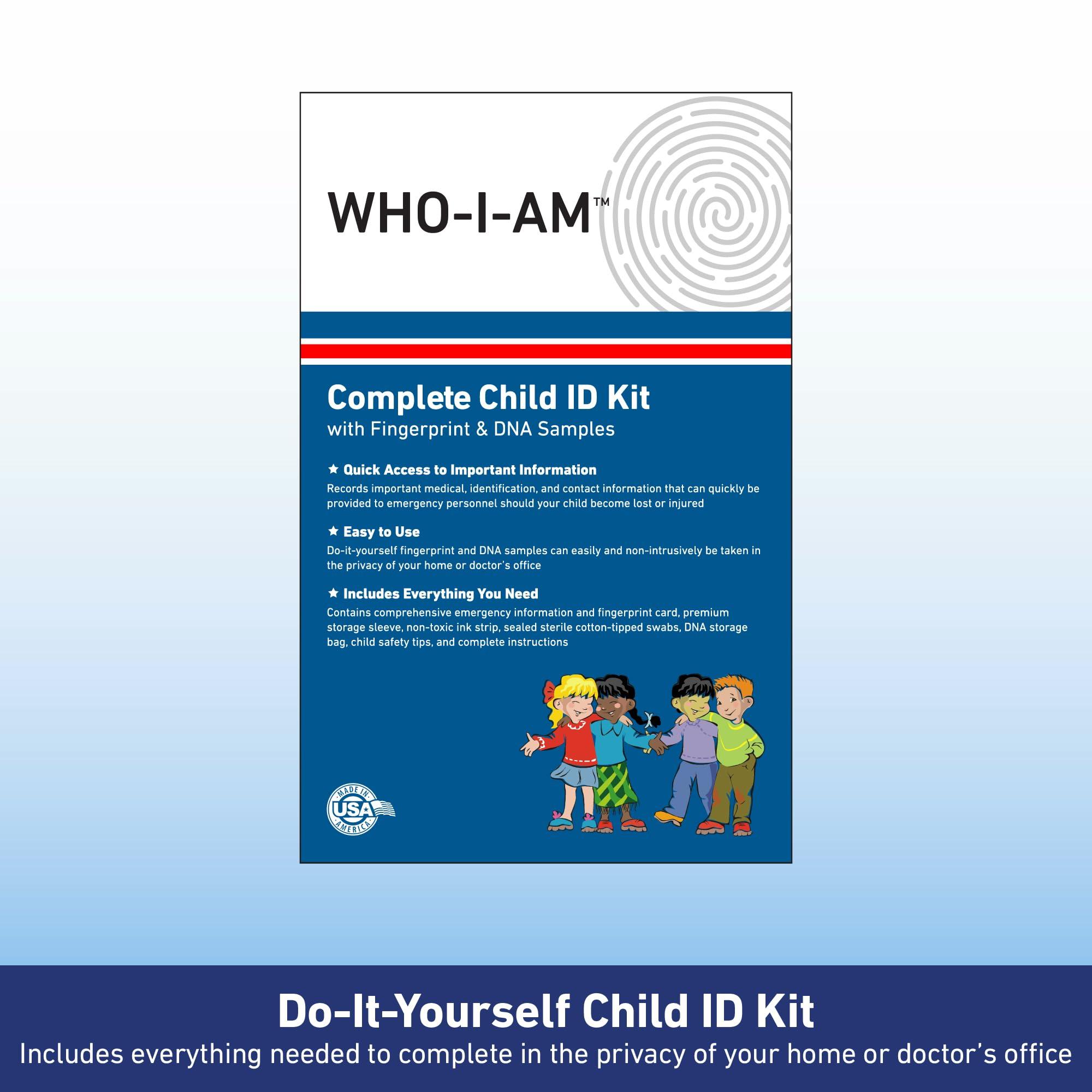 KidStar Safety KidStar Safety Who-I-Am Child ID Kits with Fingerprint & DNA Samples (5 Pack)