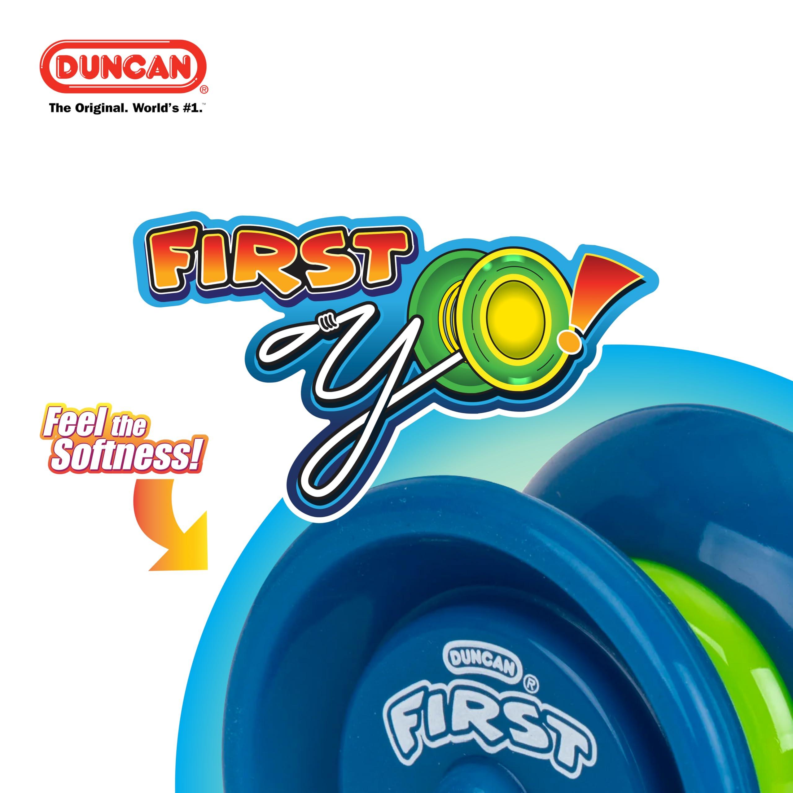 Duncan Duncan Toys First Yo! - Best Beginner Yo-Yo for Kids, Responsive Yo Yo, YoYo Toy - Green/Yellow