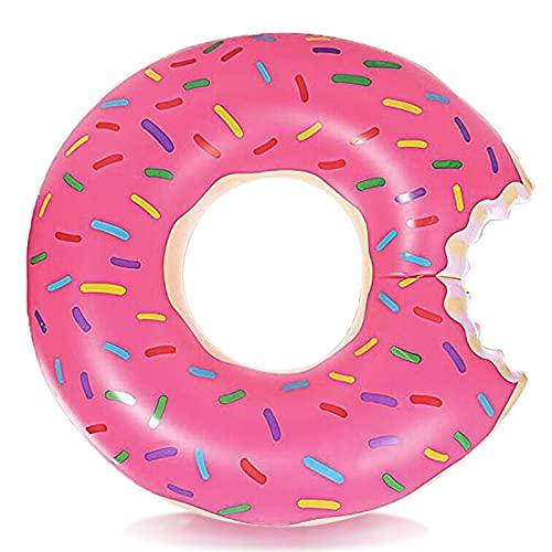 DMAR DMAR Donut Pool Floats Donut Tube Pool Doughnut Pool Float Donut Inflatables Doughnut Floatie Donut Swimming Ring for Beach Pool, 30\", 1Pcs, Pink