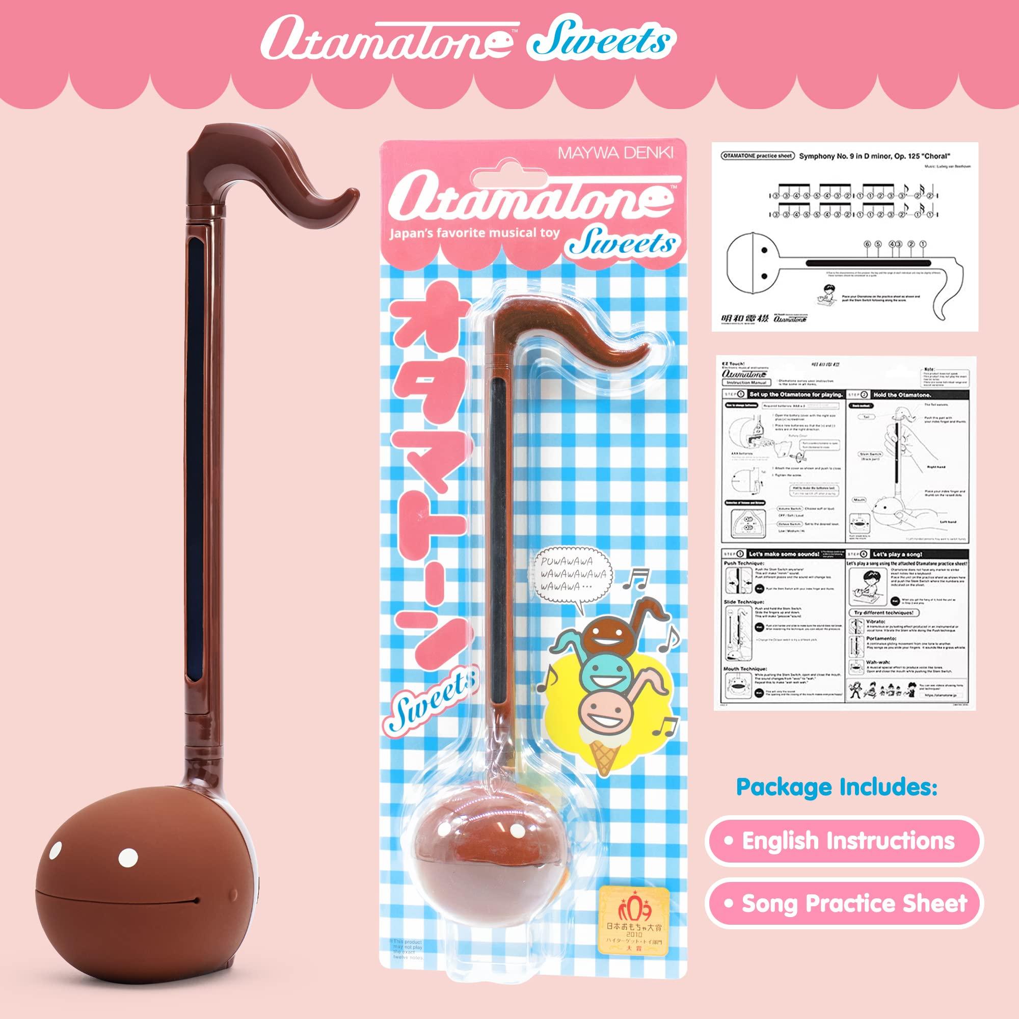 Otamatone Otamatone Japanese Electronic Musical Instrument Portable Music Synthesizer from Japan by Maywa Denki Studio Award Winning, Educational Fun Gift for Children Teen Adult - Chocolate Strawberry Mint Set