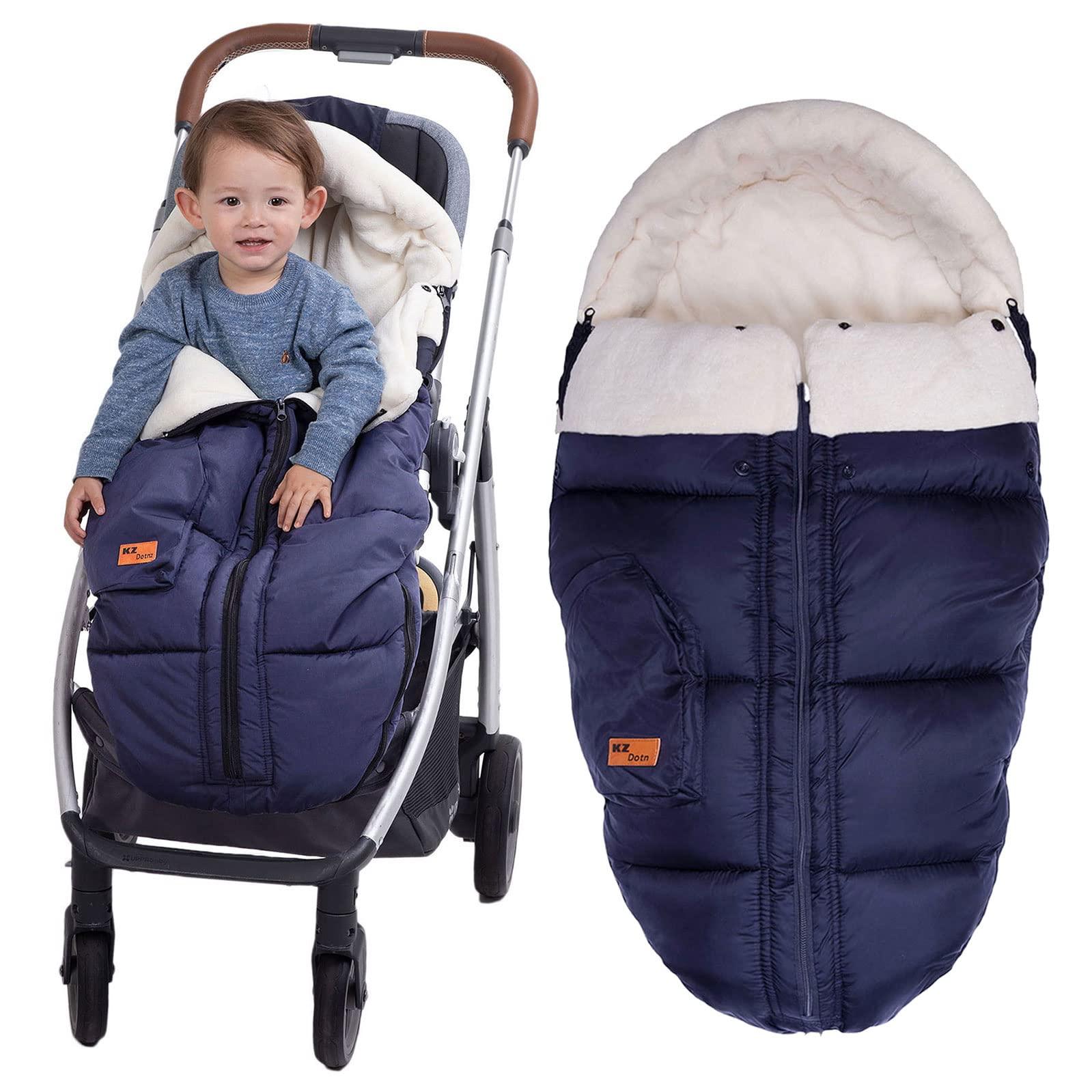 KZ Dotnz KZ Dotnz Universal Stroller Footmuff with Adjustable Zips, Soft Hood, Waterproof Warm Baby Stroller Bunting Bag