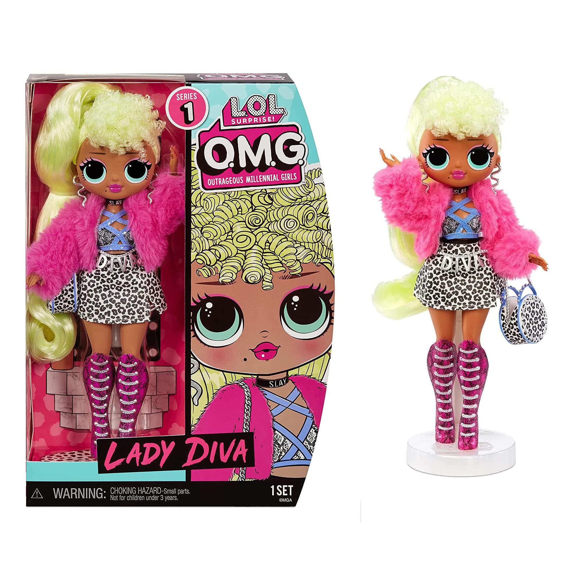 L.O.L. Surprise! L.O.L. Surprise! LOL Surprise OMG Lady Diva Fashion Doll Great Gift for Kids Ages 4+