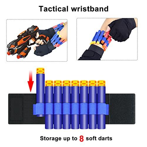 POKONBOY POKONBOY 2 Pack Blaster Guns Toy Guns for Boys Girls with 60 PCS Refill Soft Foam Darts 2 Wristbands for Kids Birthday Gifts Party Favors Hand Gun Toys for 6 7 8 Year Old Christmas