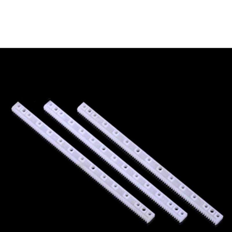 Generic 20pcs Long Strip Rack Gears 0.5 Modulus Plastic Gear Plastic Connecting Rod Toy Parts Pinion Transmission Set Drive