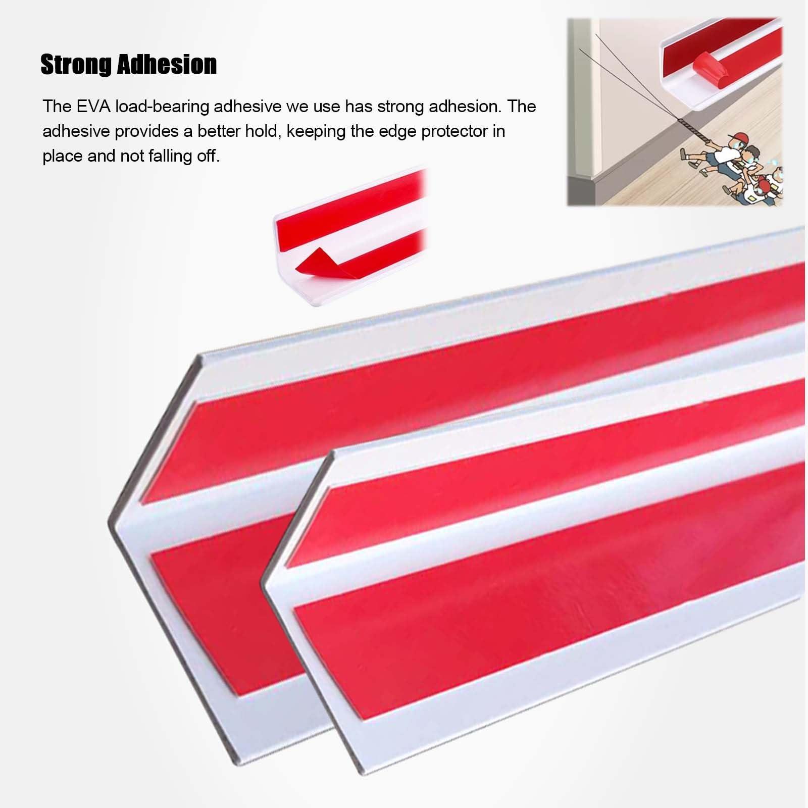 ZJYSMH Wall Corner Protector,Corner Protectors, Wall Corner Protectors Guards Self-Adhesive Corner Protectors Dog Chewing, Home PVC Wall Corner Edge Protector(Black,100CM(3.3FT)-2CM/0.8IN)