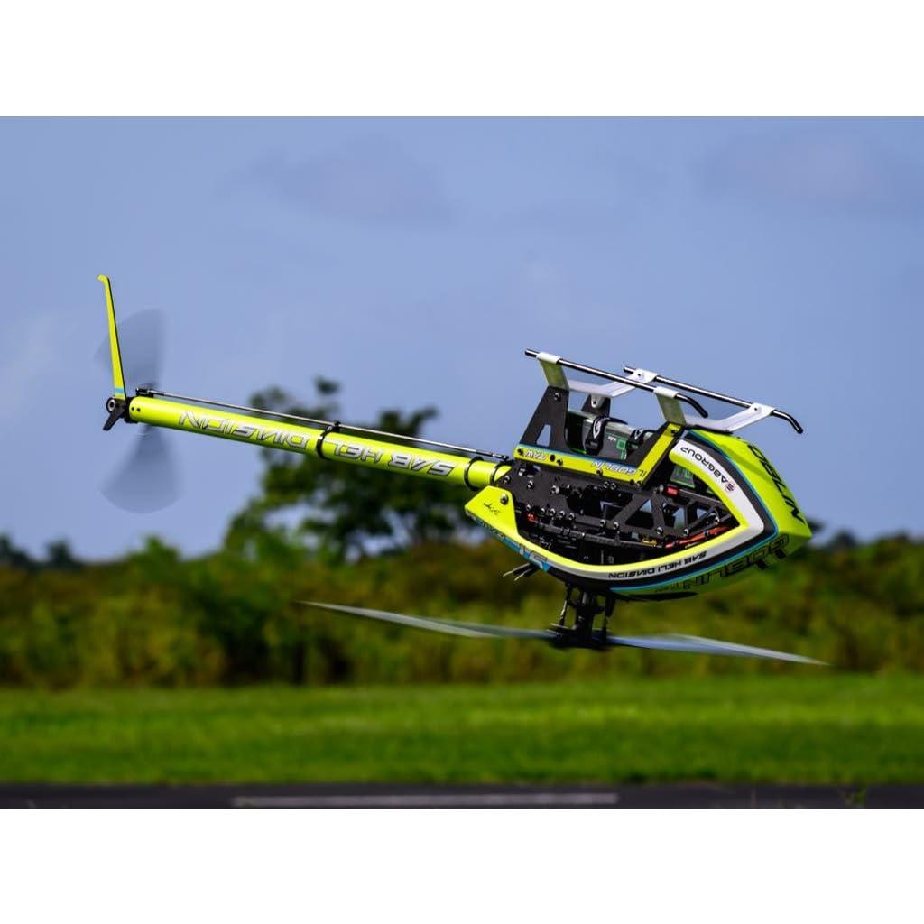 SAB Heli Division SAB ilGoblin RAW with Aluminum Tail Boom, Without Battery & Electronics - Electric Remote Control Helicopter, RC Helicopter SAB Goblin Unassembled Kits Size 700 for Adults