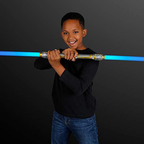 FlashingBlinkyLights FlashingBlinkyLights Double-Sided LED Light Up Sword Saber with Blue LED & Sound Effects…