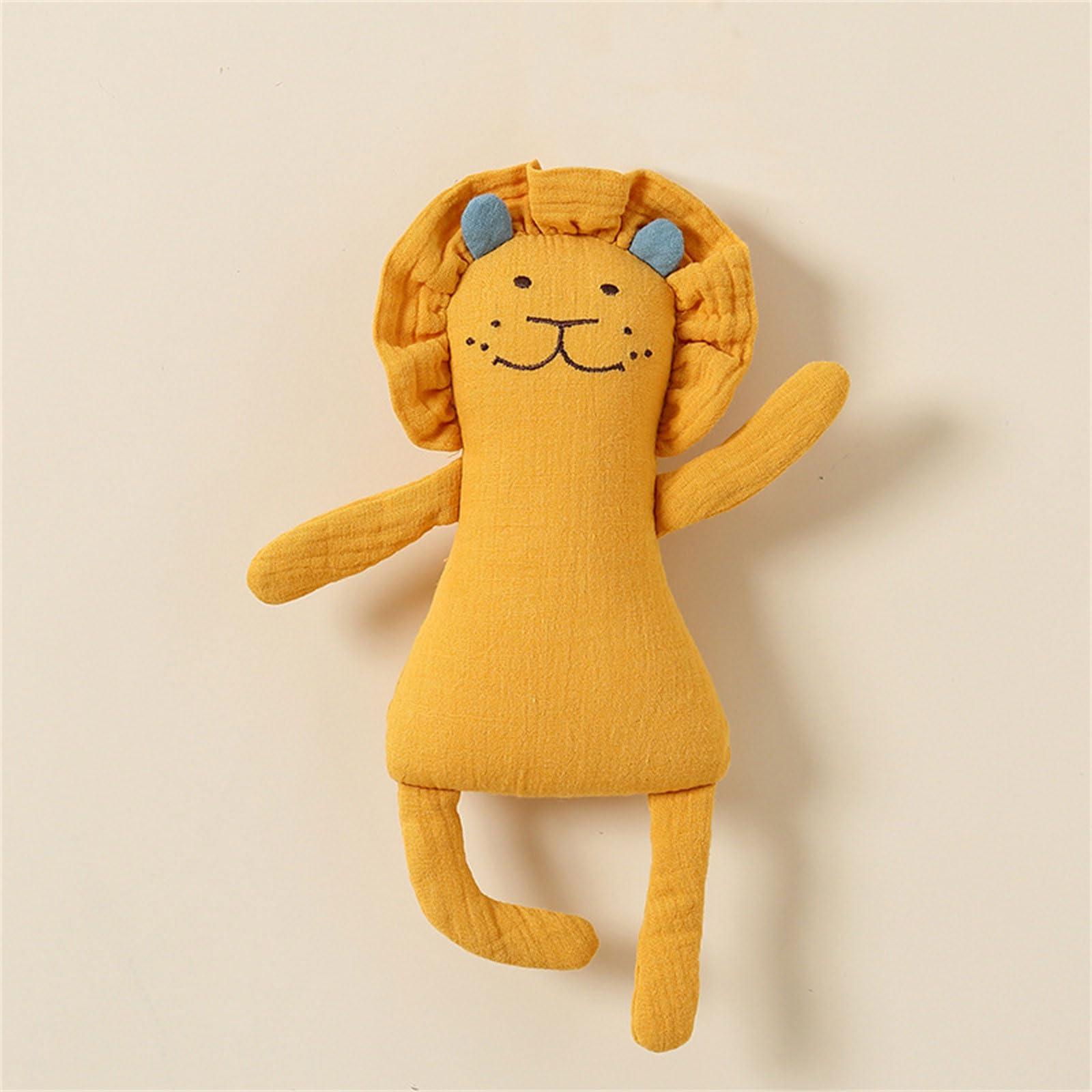 HOUNIIXIE Cartoon Newborn Soother Soothing Toy and Practical Pacifying Towel for Babies Provide Comfort and Security