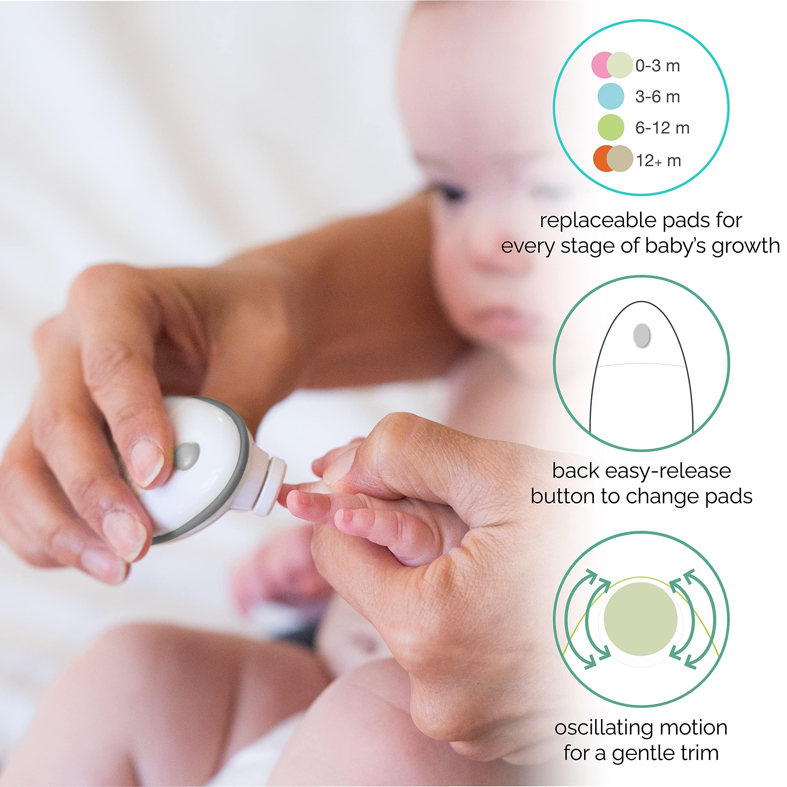 ZoLi ZoLi Buzz B Electric Baby Nail Trimmer | ZoLi Baby Safe Nail File for Newborn Infant and up, Original Safety Electric Baby Nail File