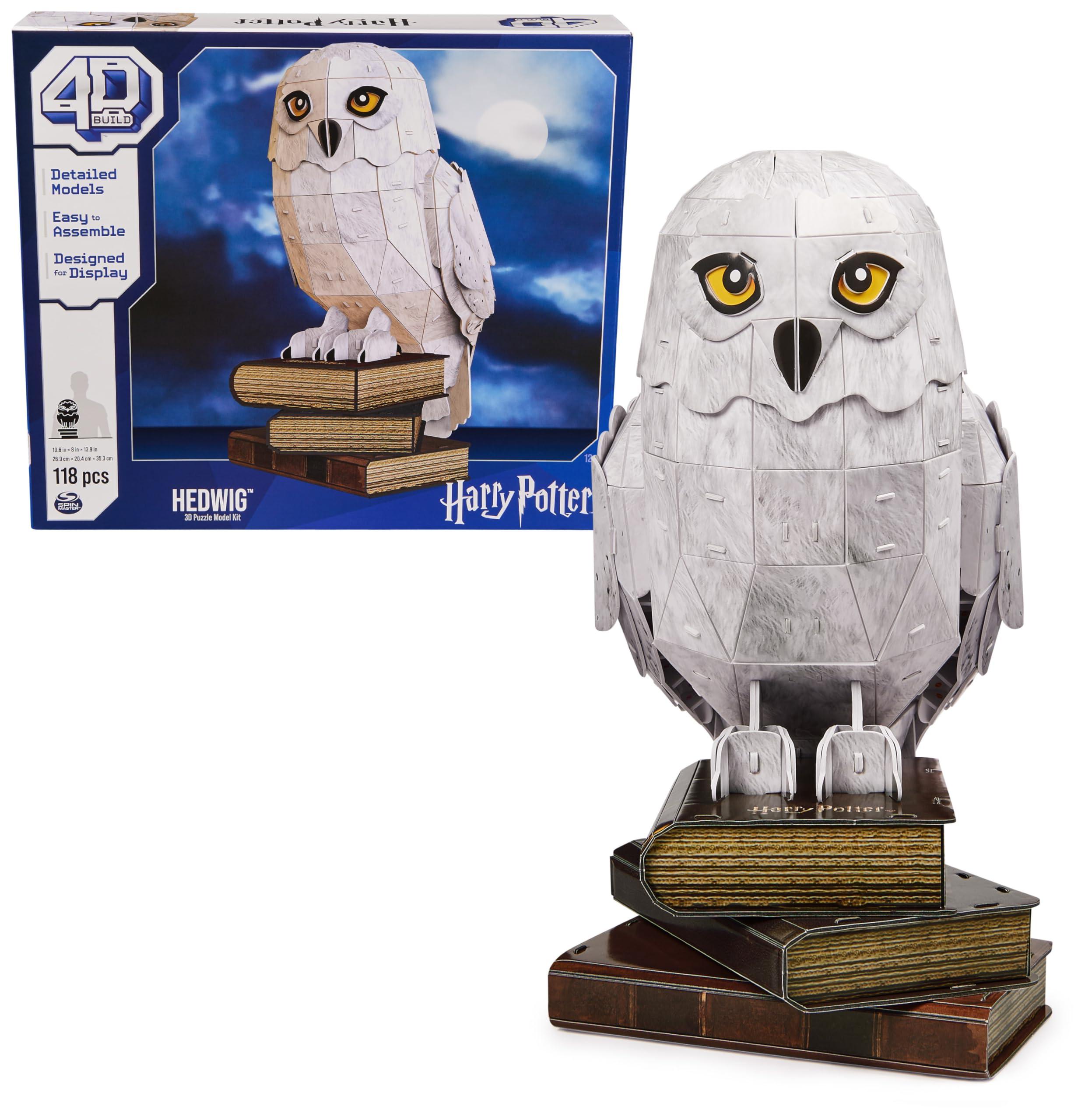 4D Build 4D Build, Harry Potter Hedwig 3D Model Kit, Harry Potter Collectibles & Desk Decor, Adult Building Toys, 3D Puzzles for Adults & Teens, 118 Pieces, for Ages 12 & Up