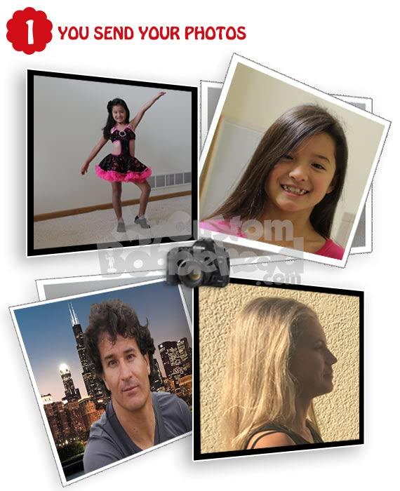 MyCustomBobblehead.com Custom Bobblehead Superhero in Action Costume Standing On A Mountain Top - Super Heroes & Movies Sup