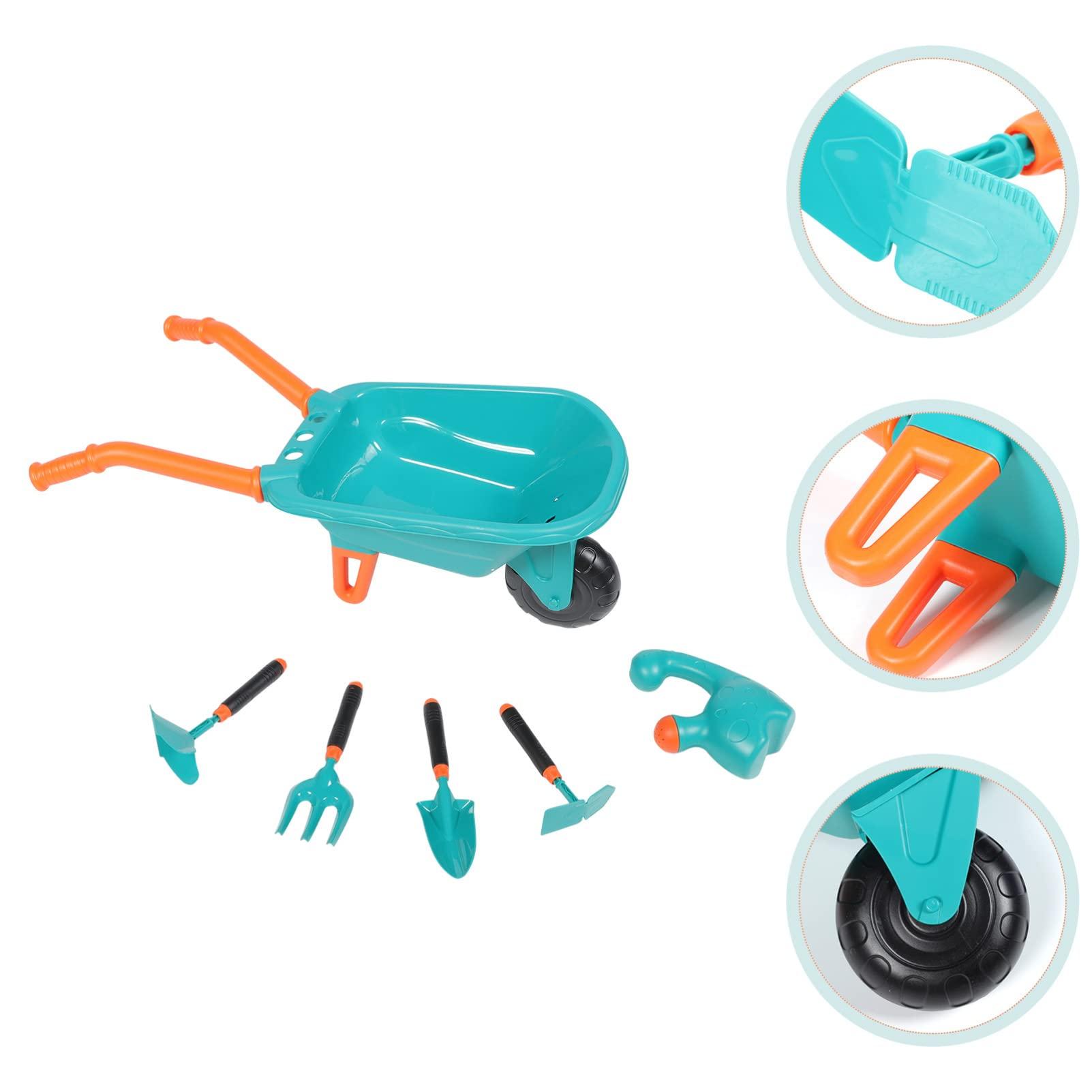 TOYANDONA TOYANDONA 1 Set Children\'s Toy Set Portable Watering Can Garden Planting Toys Sandbox Shovels Kids Hand Garden Tools Beach Sandbox Toy Kids Wheelbarrow Toddler Small Plastic Play Sand Set