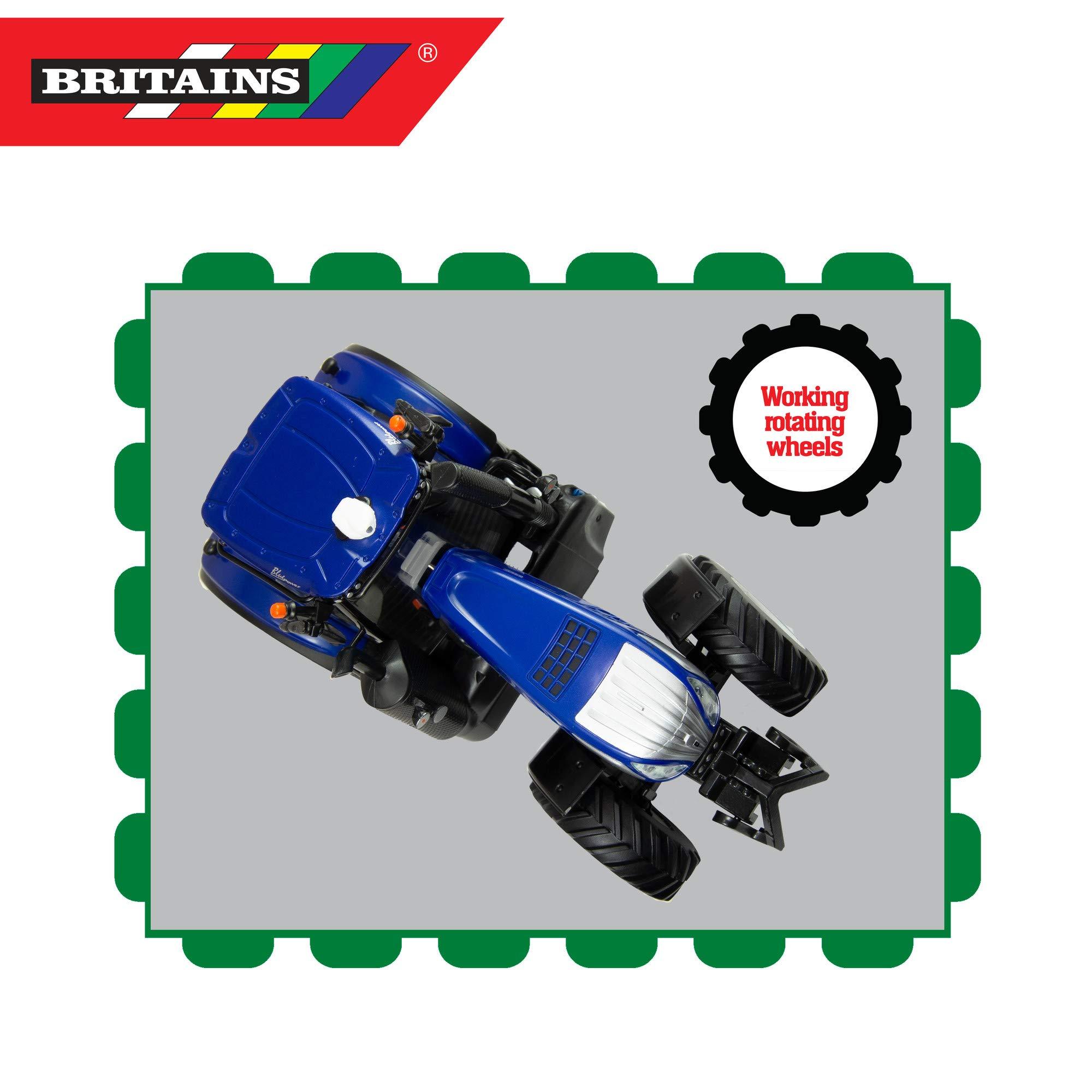 Britains Britains 1:32 New Holland T8.435 Tractor Toy, Collectable Farm Set Toy Tractors for Children, Toy Tractor Compatible with All 1:32 Scale Farm Toys, Suitable for Collectors & Children from 3 Years