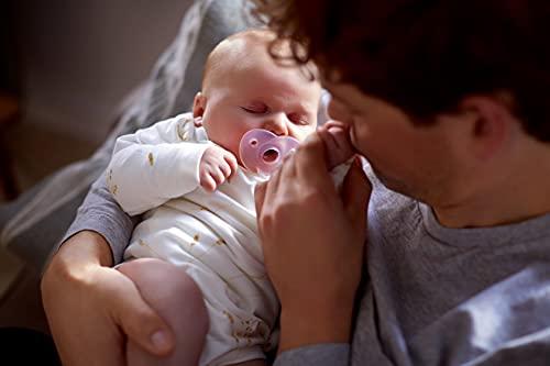 Philips Avent Philips AVENT Soothie Heart Pacifier, 0-3 Months, Pink/Light Pink, 4 Pack, SCF099/42